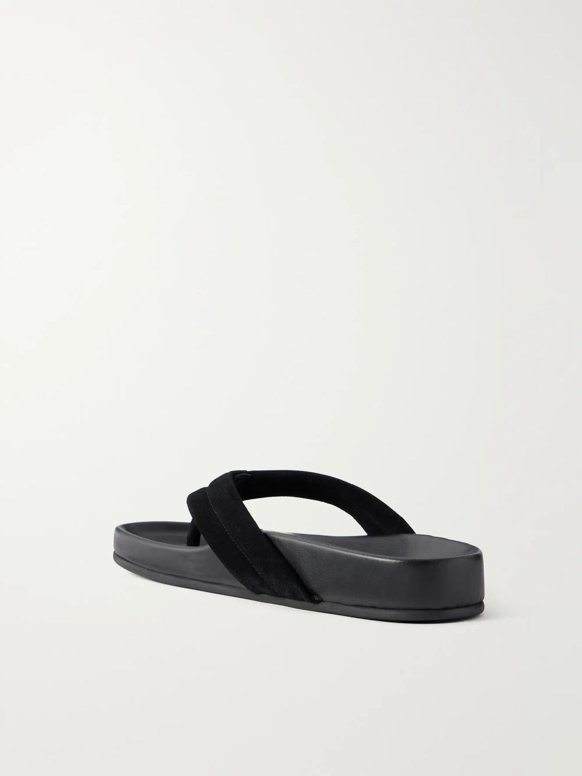 Suede Platform Thong Sandals
