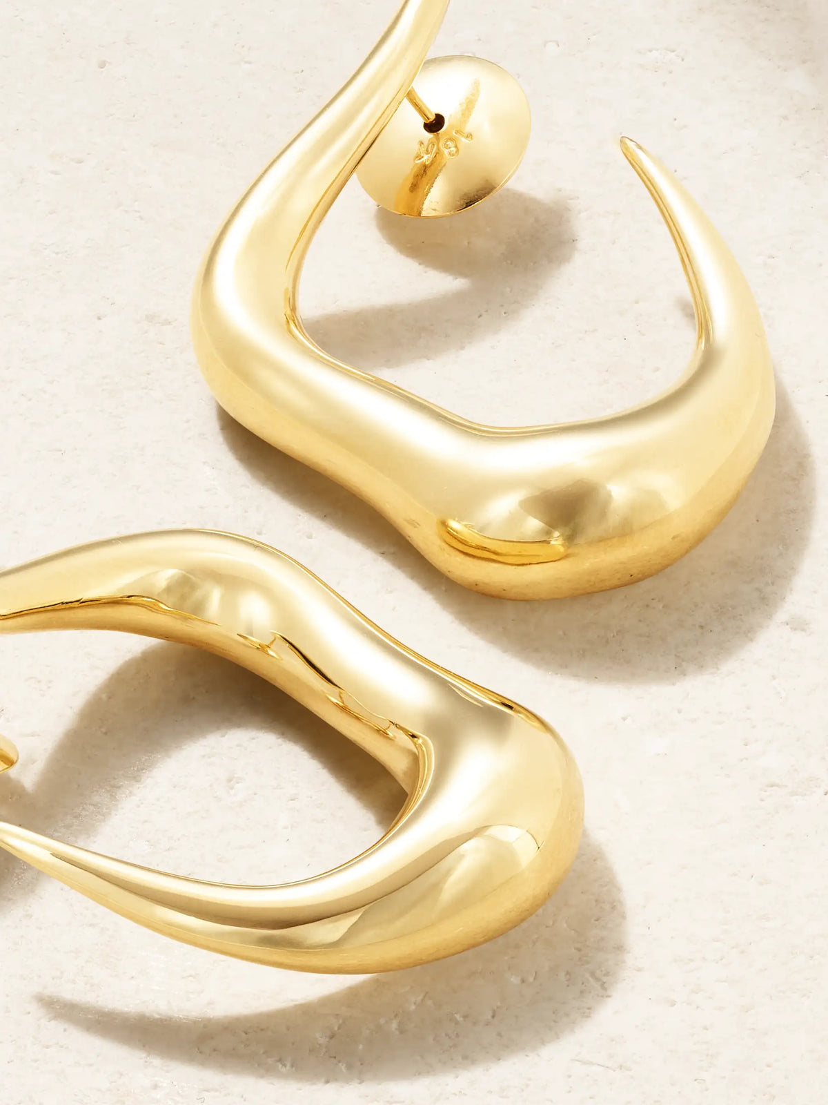 Bold Stream 18-karat Gold Earrings