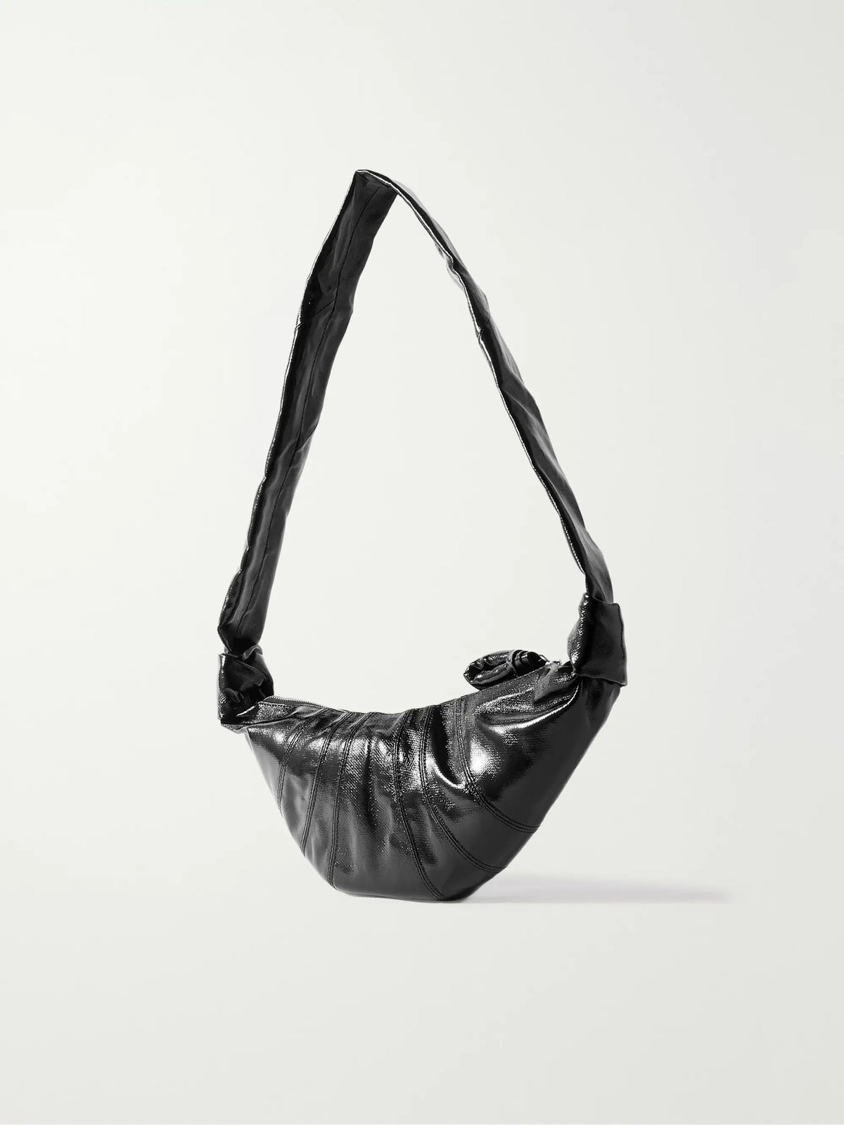 Croissant Small Paneled Coated-canvas Shoulder Bag