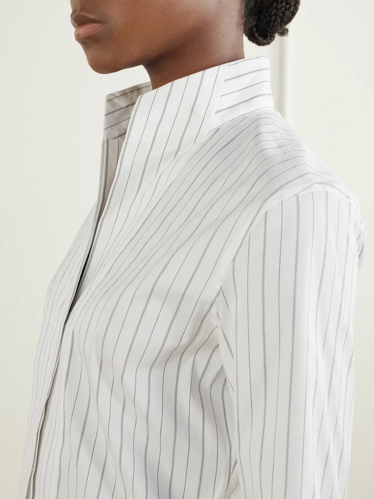 Theory Striped Cotton-blend Poplin Shirt
