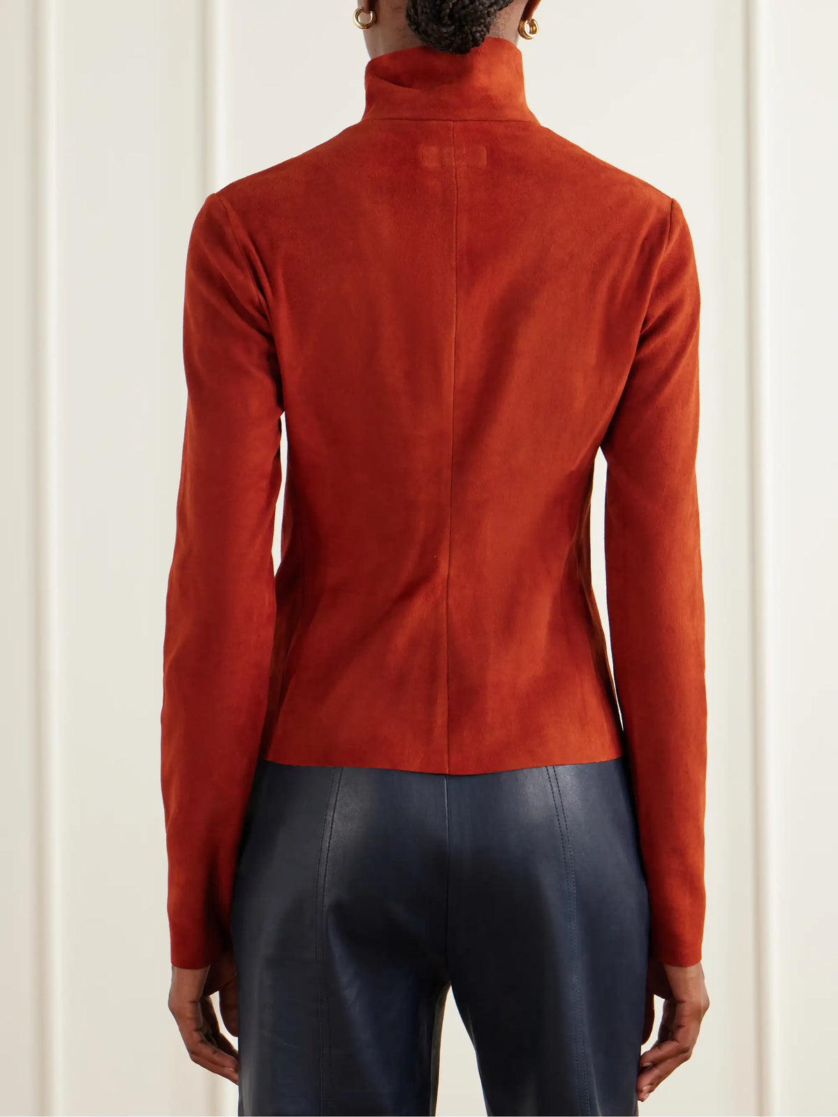 STOULS Selene Suede Turtleneck Shirt