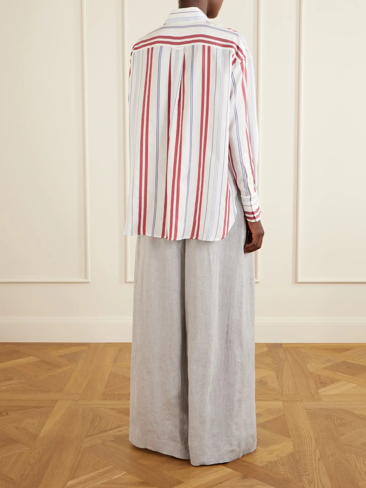 Big Joe Striped Silk Shirt