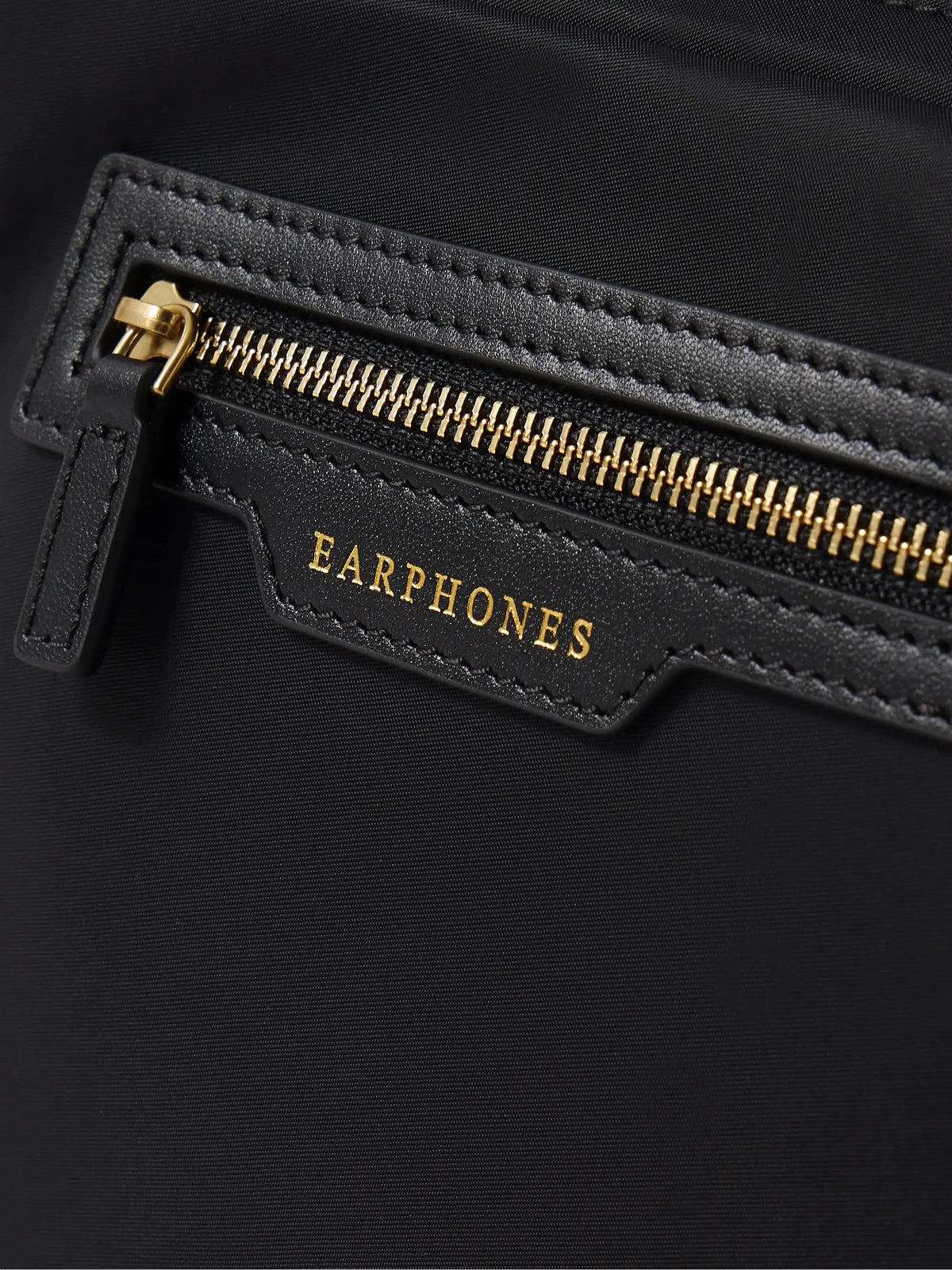 Leather-trimmed Econyl Shoulder Bag