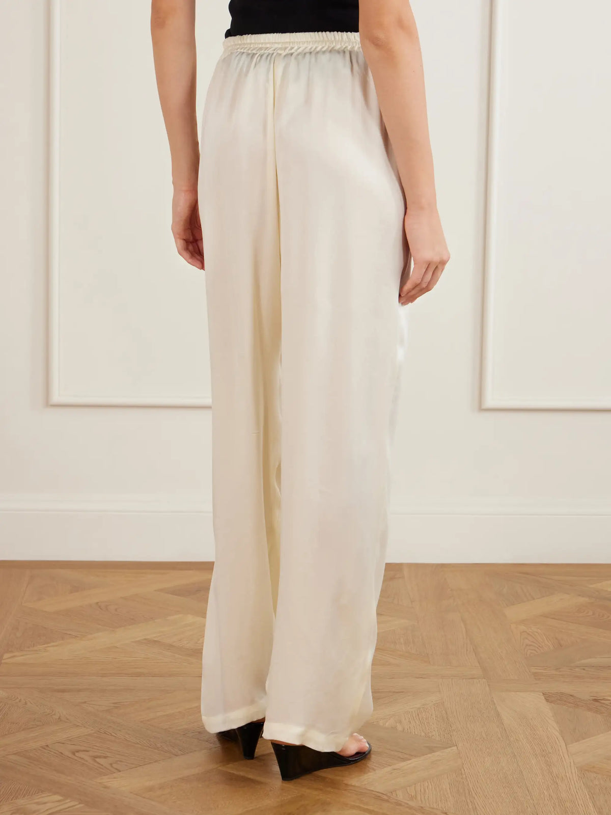 Sharon Wauchob Tuileries Satin Straight-leg Pants