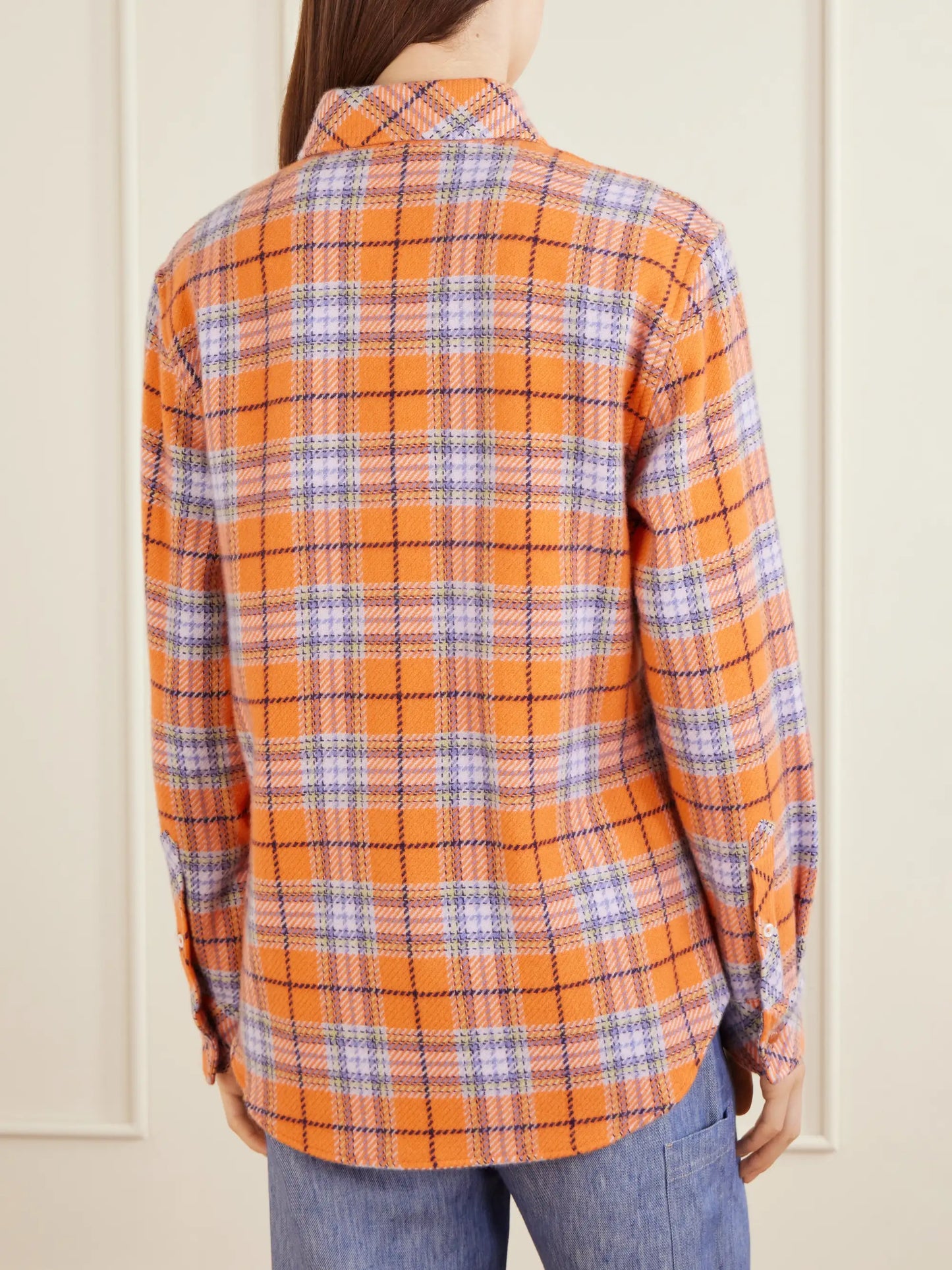 Midnight Sun Checked Cashmere Shirt