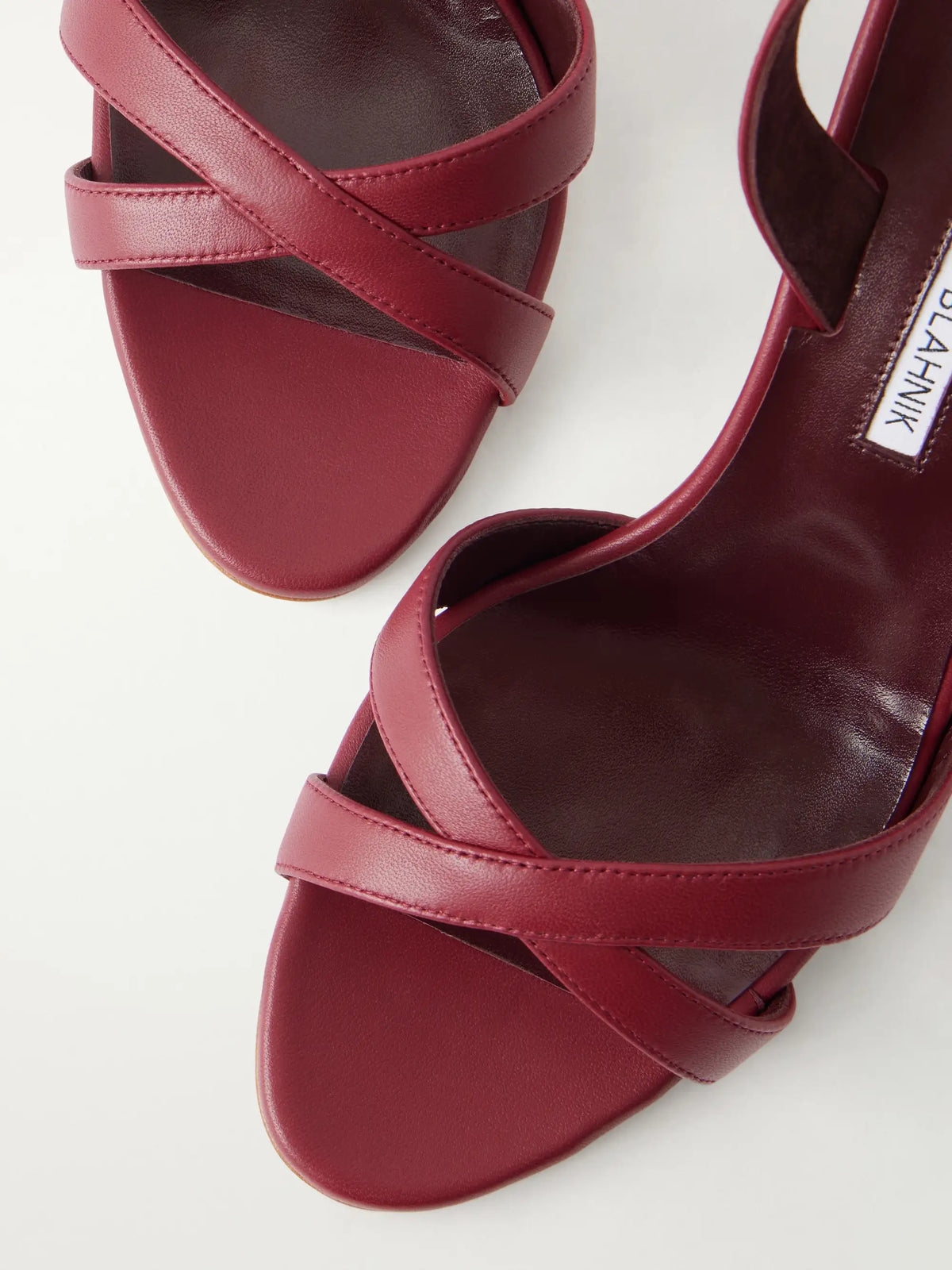 Manolo Blahnik Calassli 90 Leather Slingback Sandals