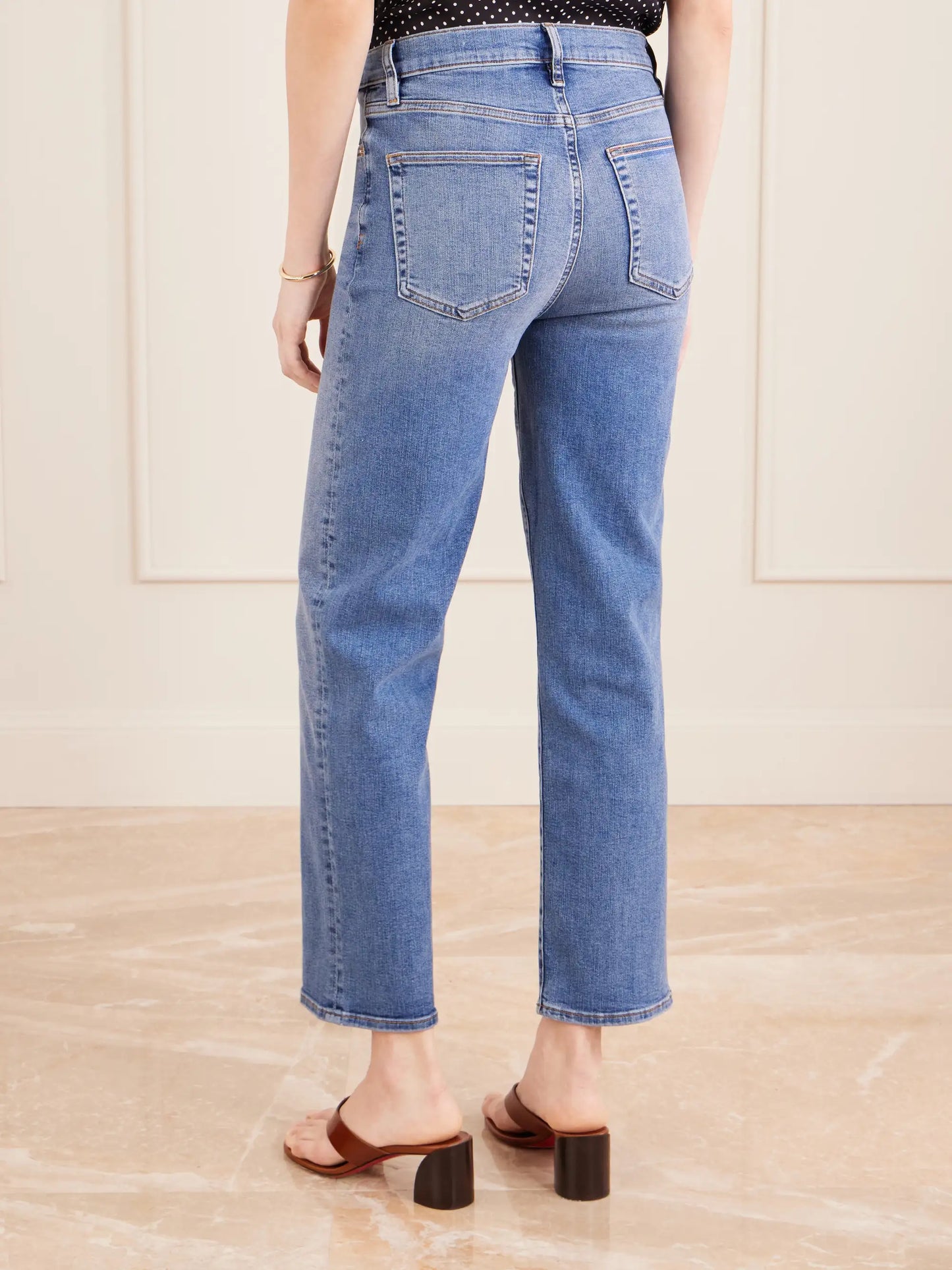 High Rise Straight High-rise Straight-leg Jeans