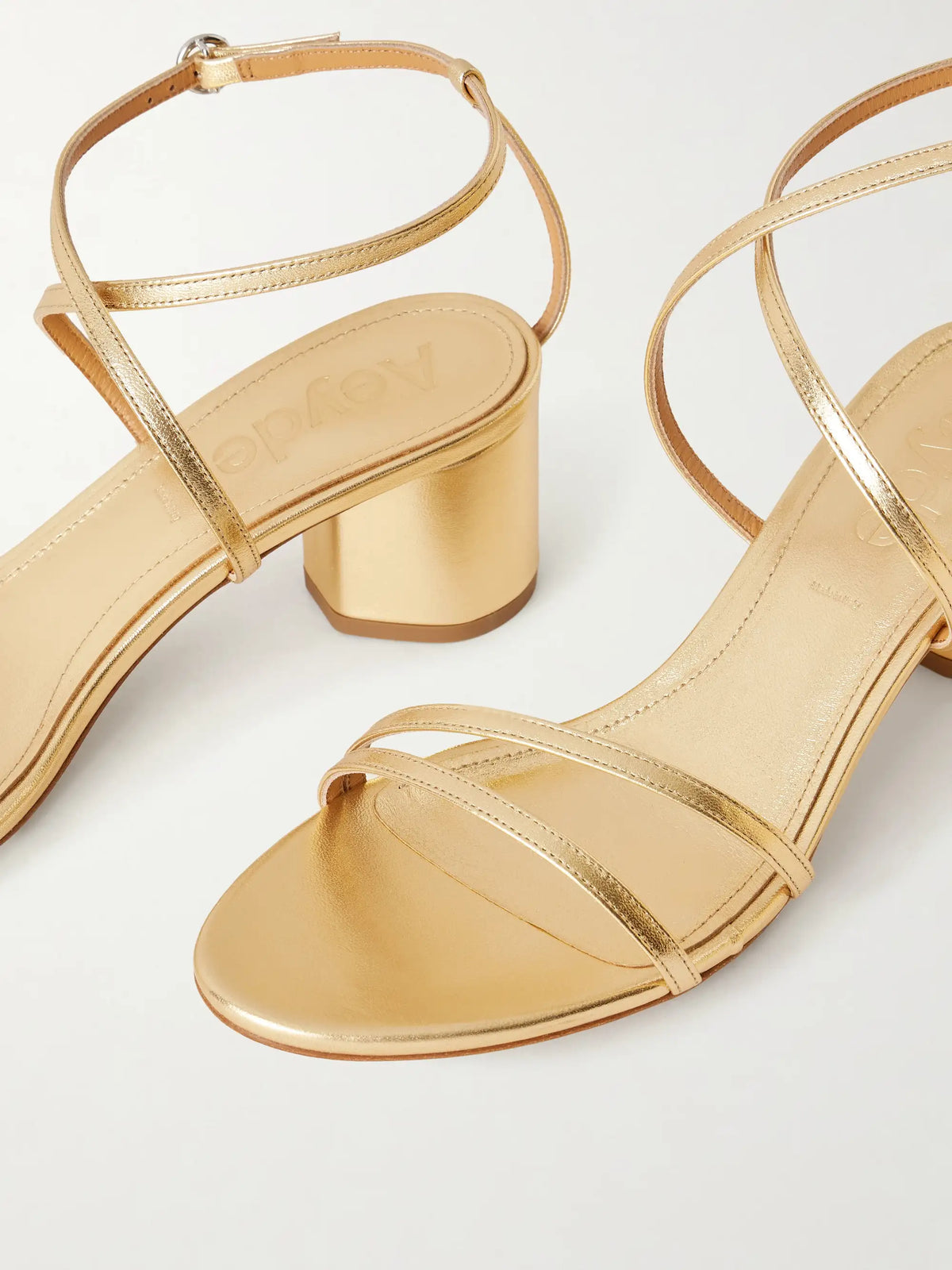 Mirella Metallic-leather Sandals