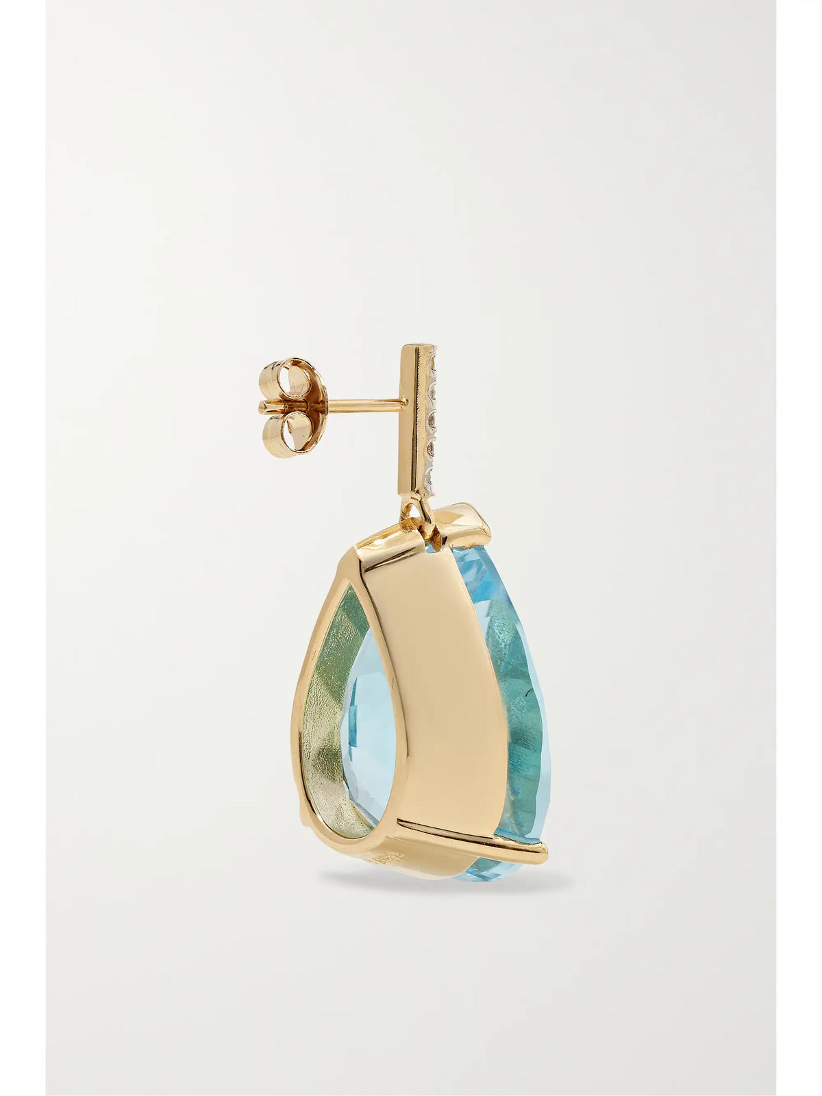 14-karat Gold, Topaz And Diamond Earrings