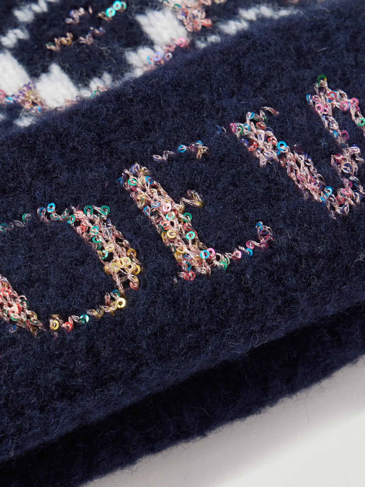 Sequin-embellished Fair Isle Wool-blend Beanie