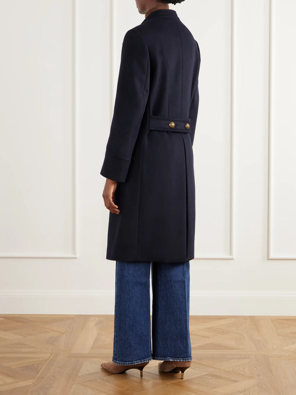 Etro Double-breasted Felted Wool-blend Coat