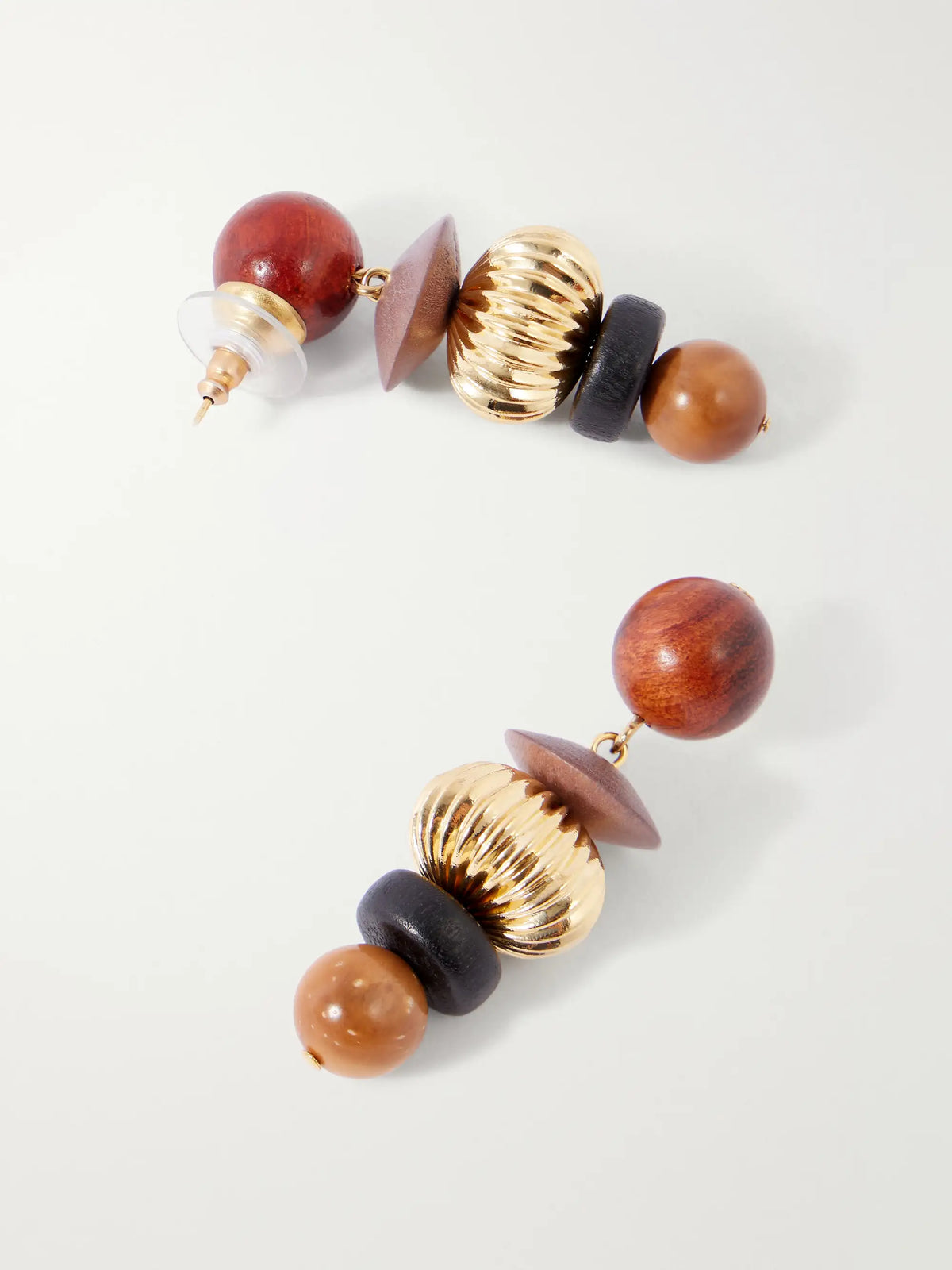 Lavon Gold-tone Bead-embellished Earrings