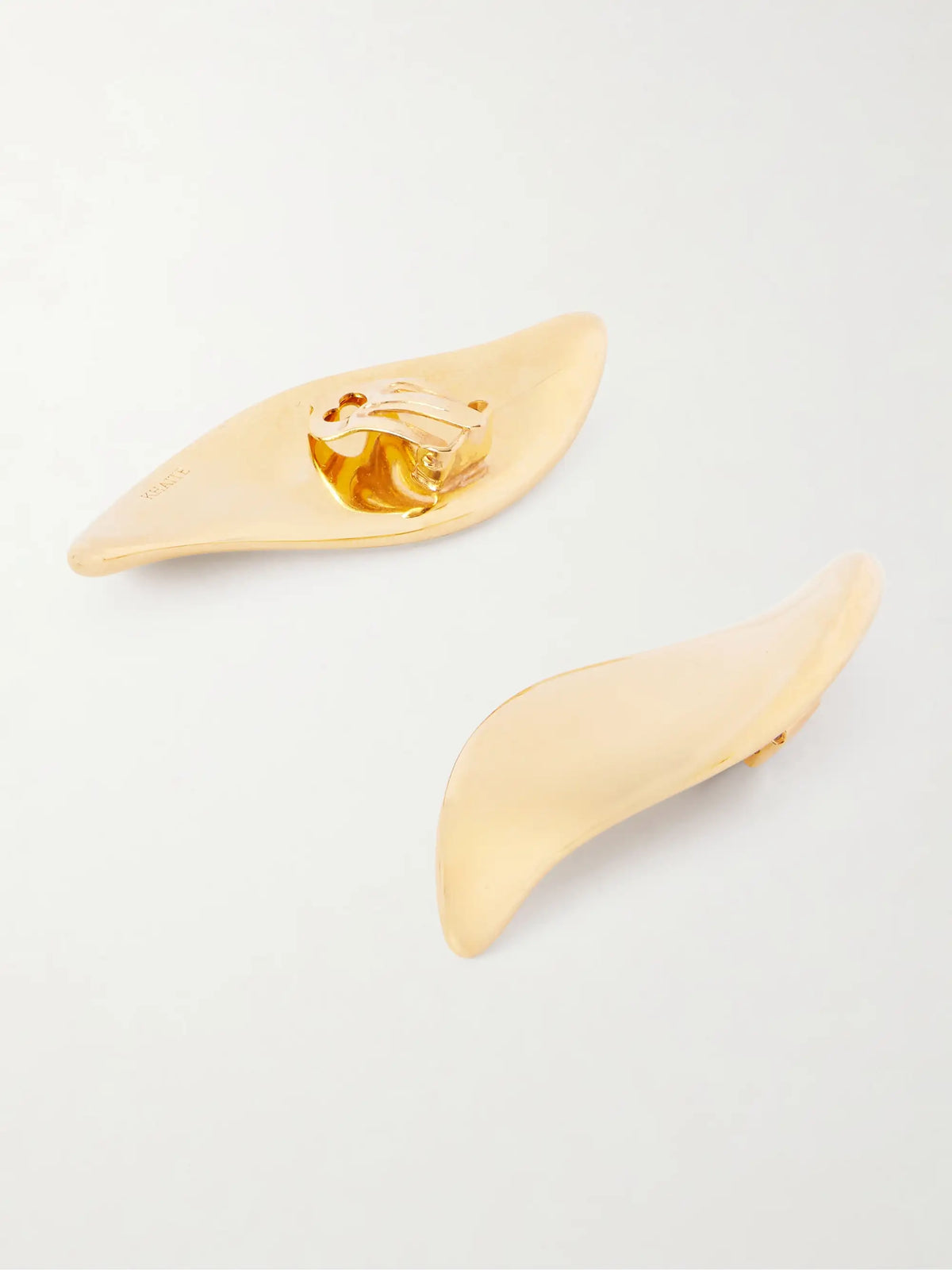 Leaf Gold-plated Earrings