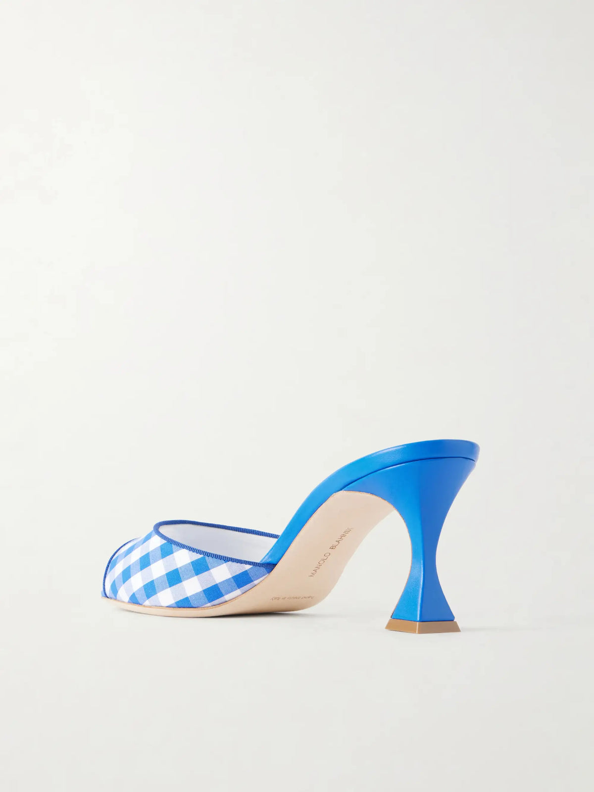 Jadara 70 Checked Woven Mules