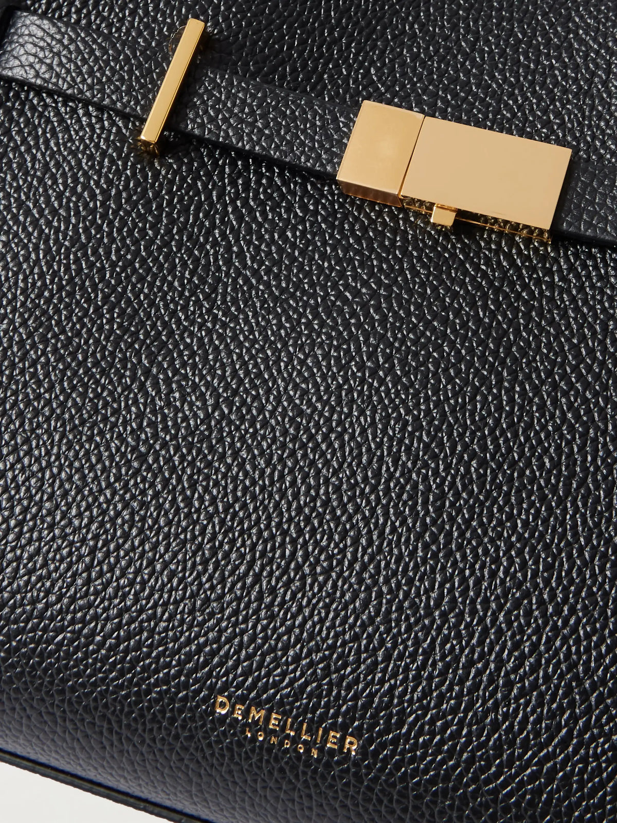 The Hudson Small Textured-leather Tote