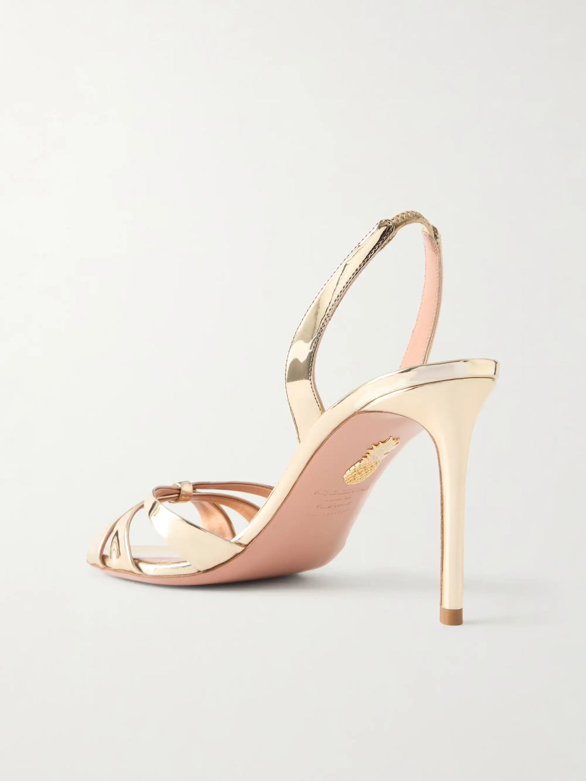 Tati 85 Metallic Leather Sandals