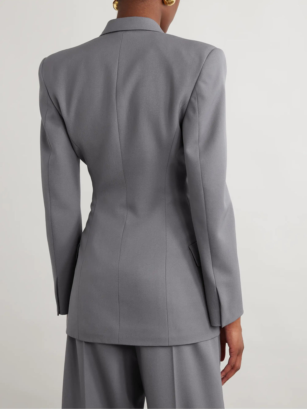 Alaïa Double-breasted Wool-gabardine Blazer