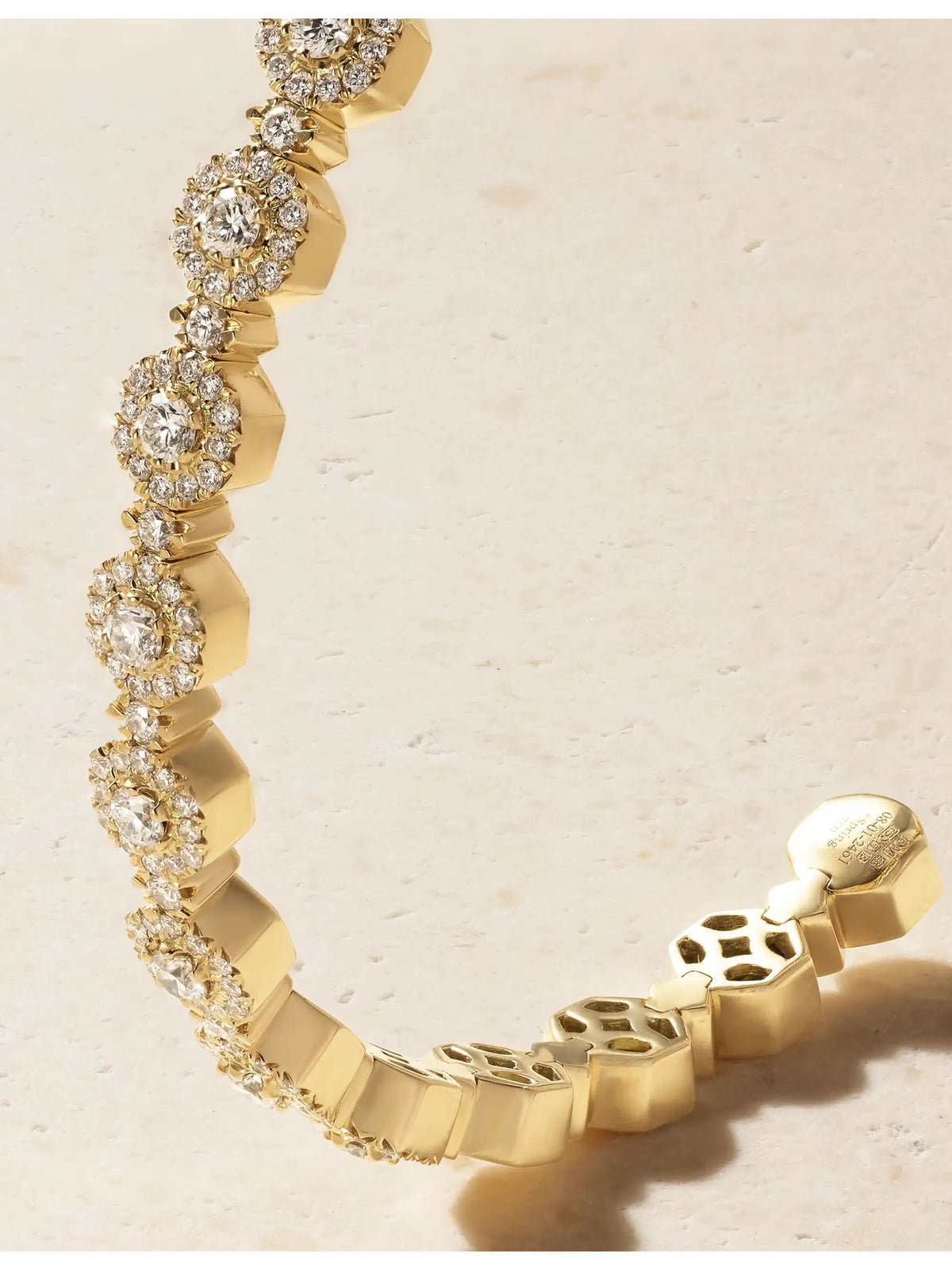 Triolette 18-karat Gold Diamond Bangle