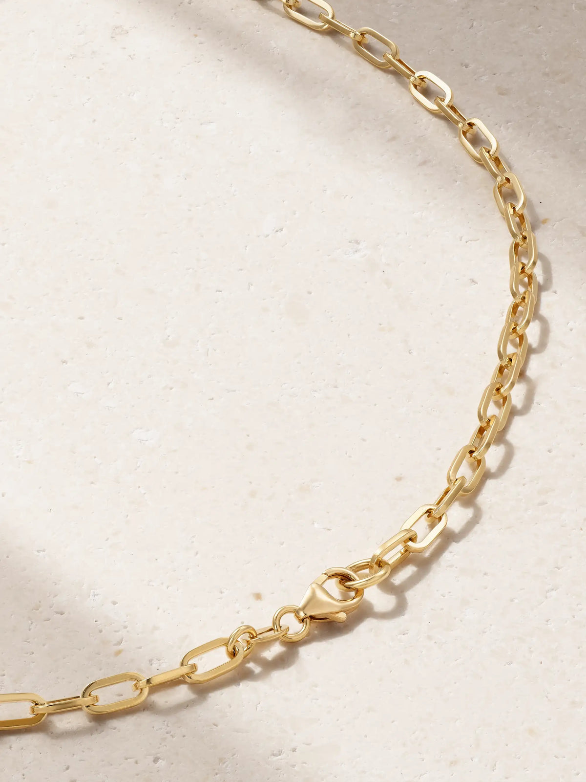 Refined Open Clip 18-karat Gold Necklace