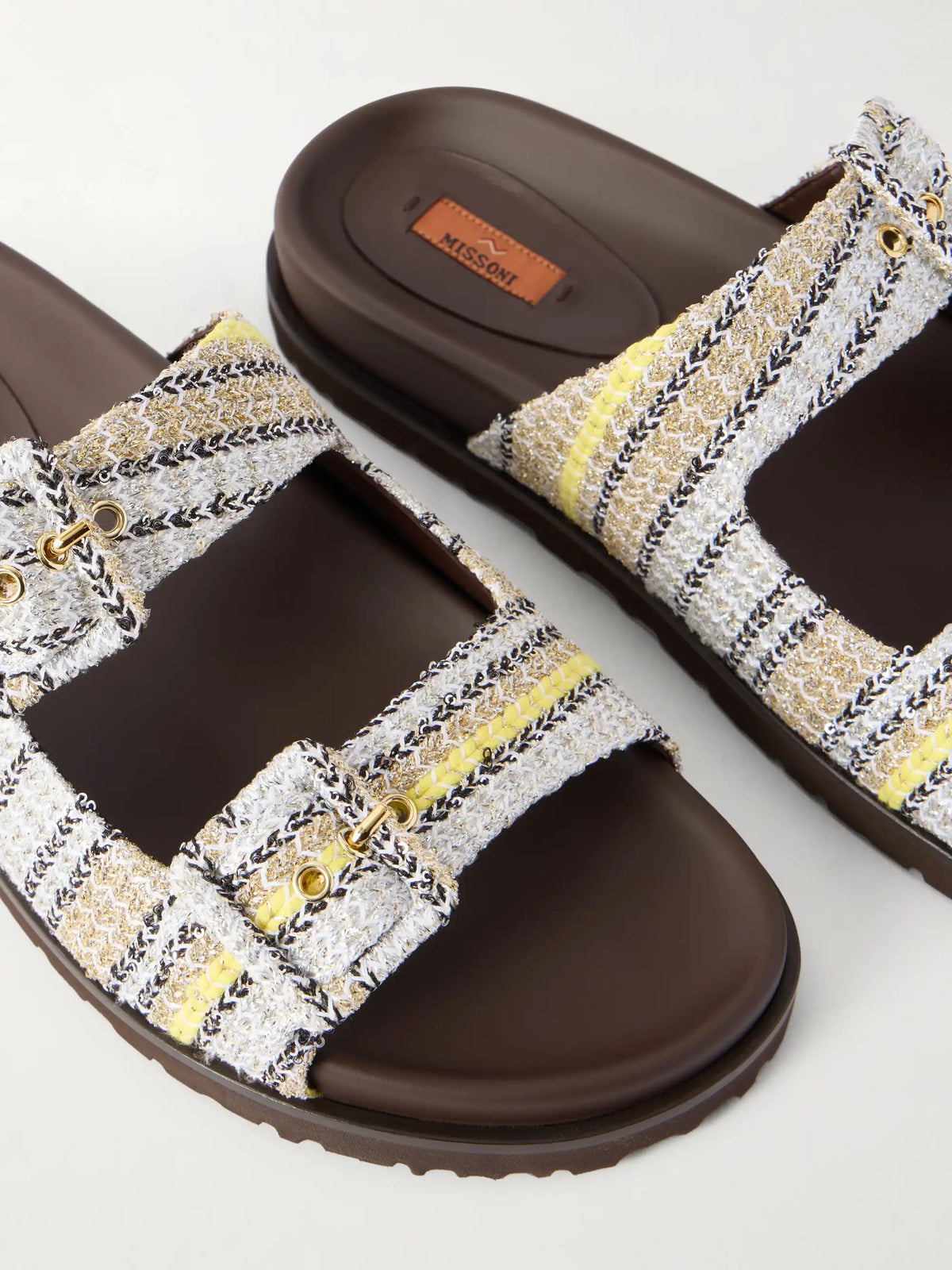 Clea Striped Woven Sandals