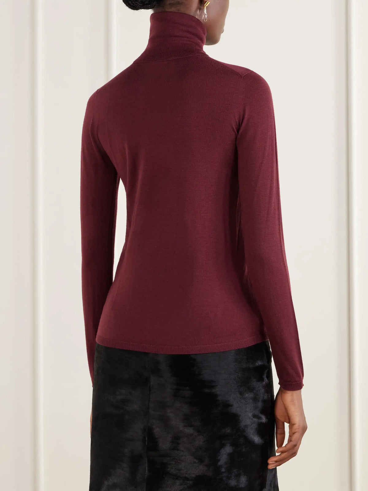 Max Mara Saluto Virgin Wool Turtleneck Sweater
