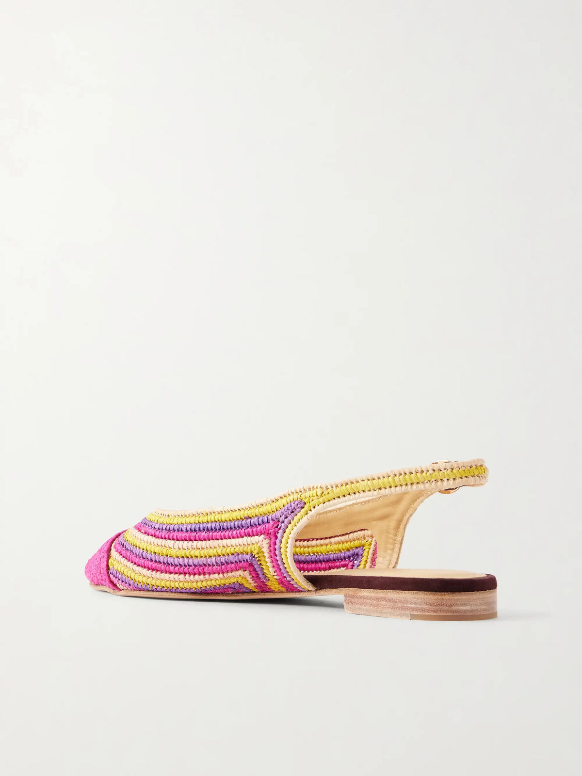 Strength Crocheted-raffia Ballet Flats