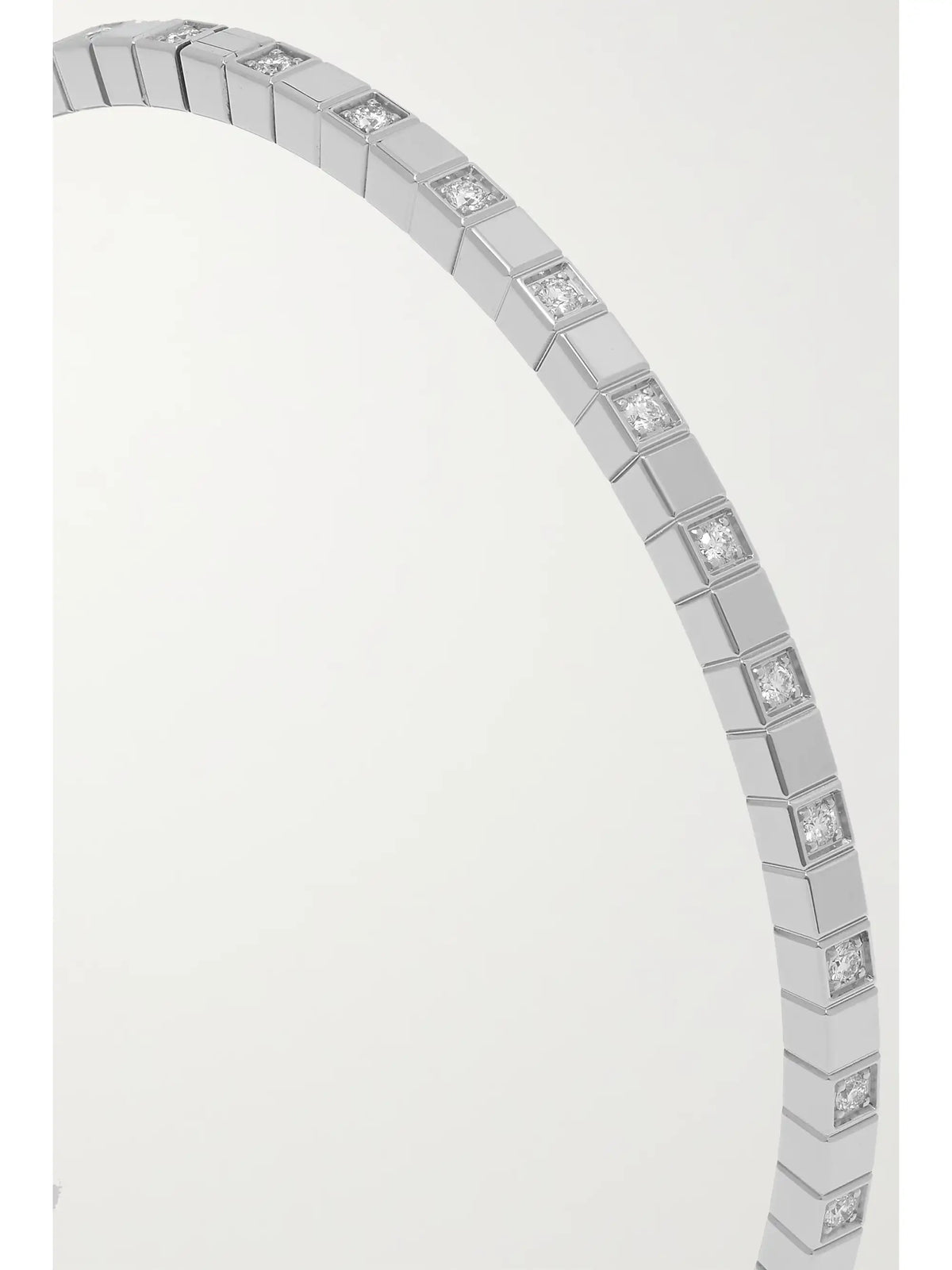 Ice Cube 18-karat White Gold Diamond Bangle