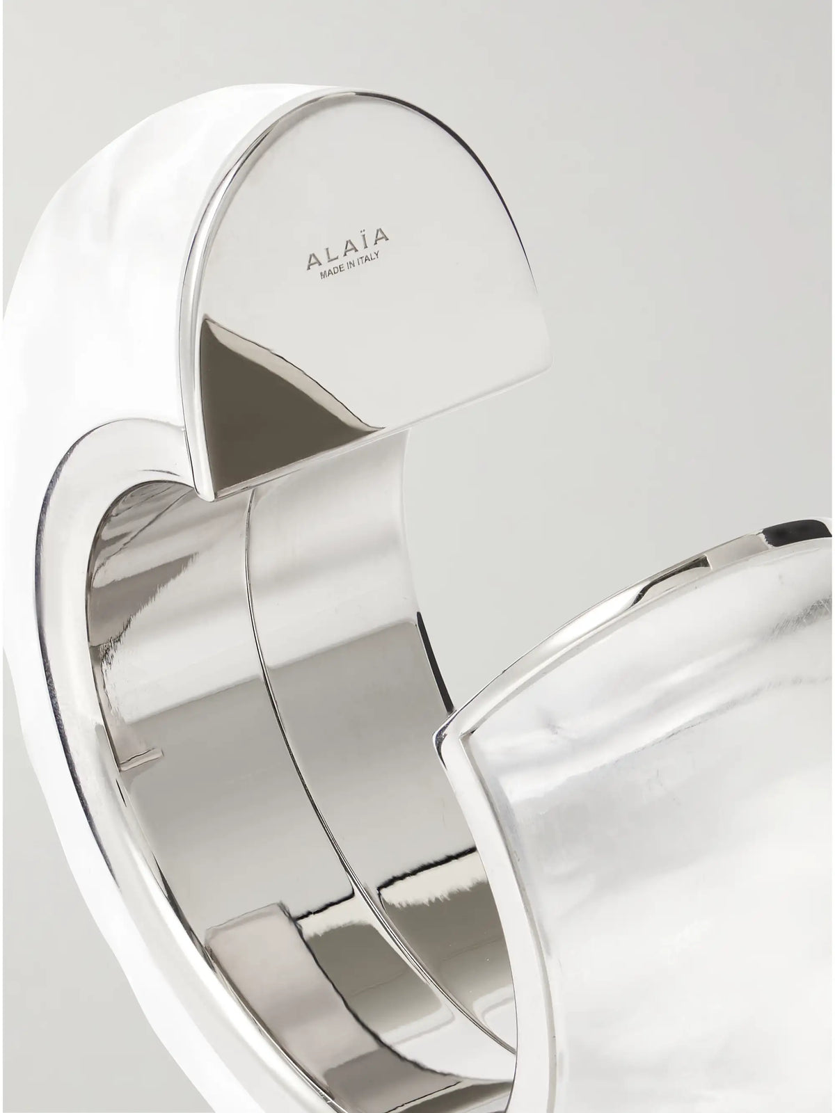 Bumper Silver-tone And Plexiglas Cuff
