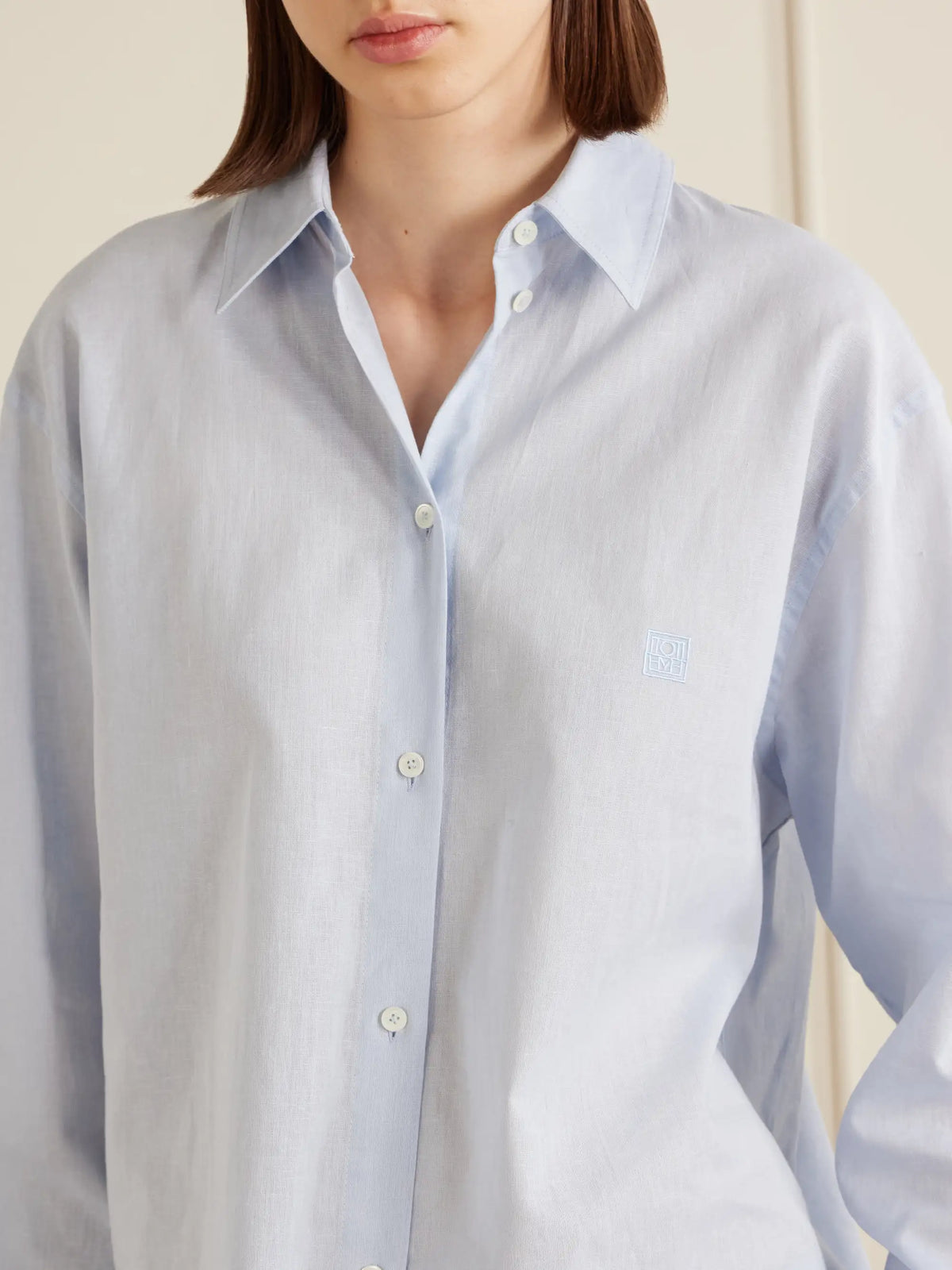 Cotton And Linen-blend Shirt