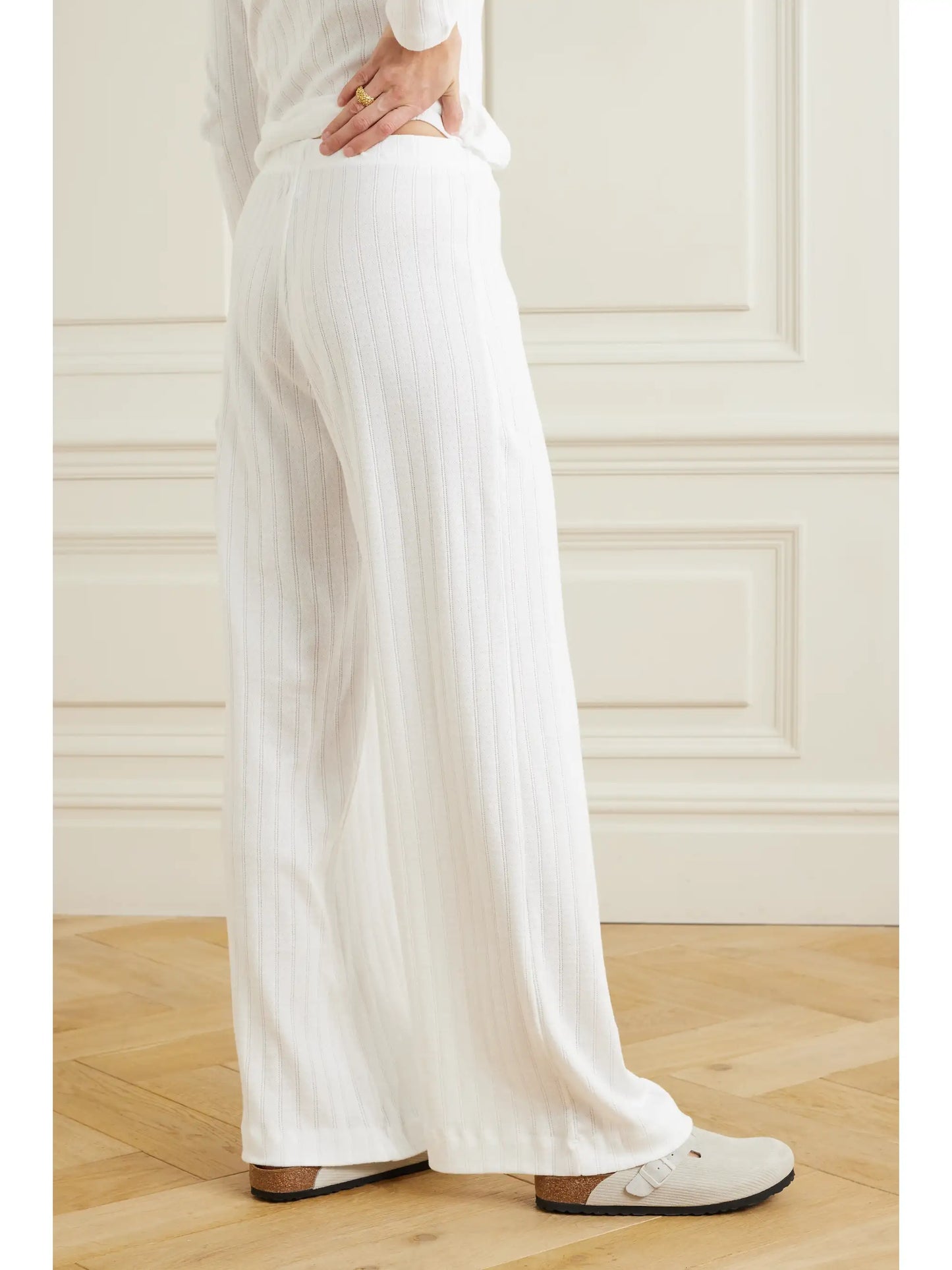 Boxer Pointelle-knit Cotton Pants