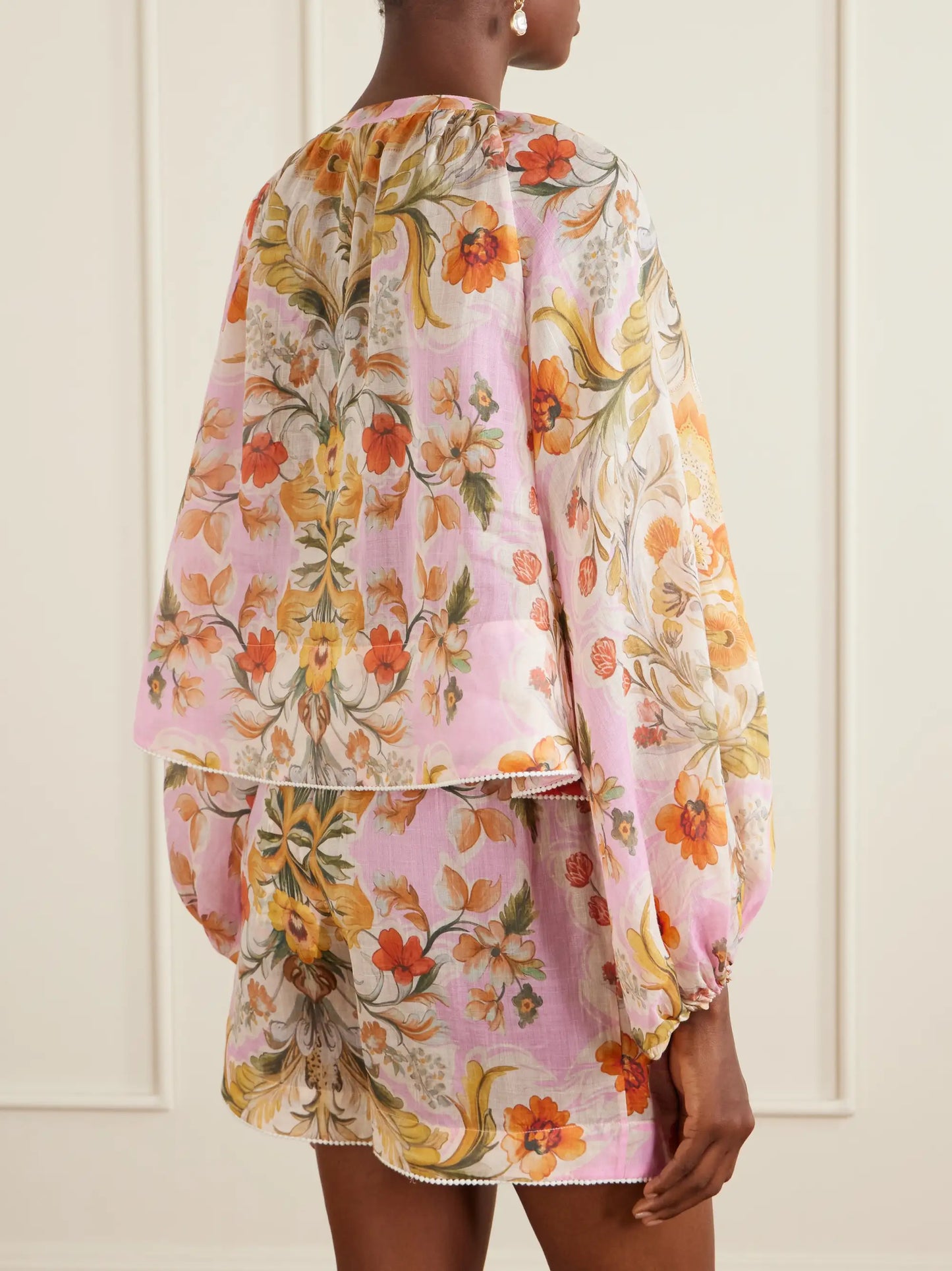 Henri Ramie Floral Blouse