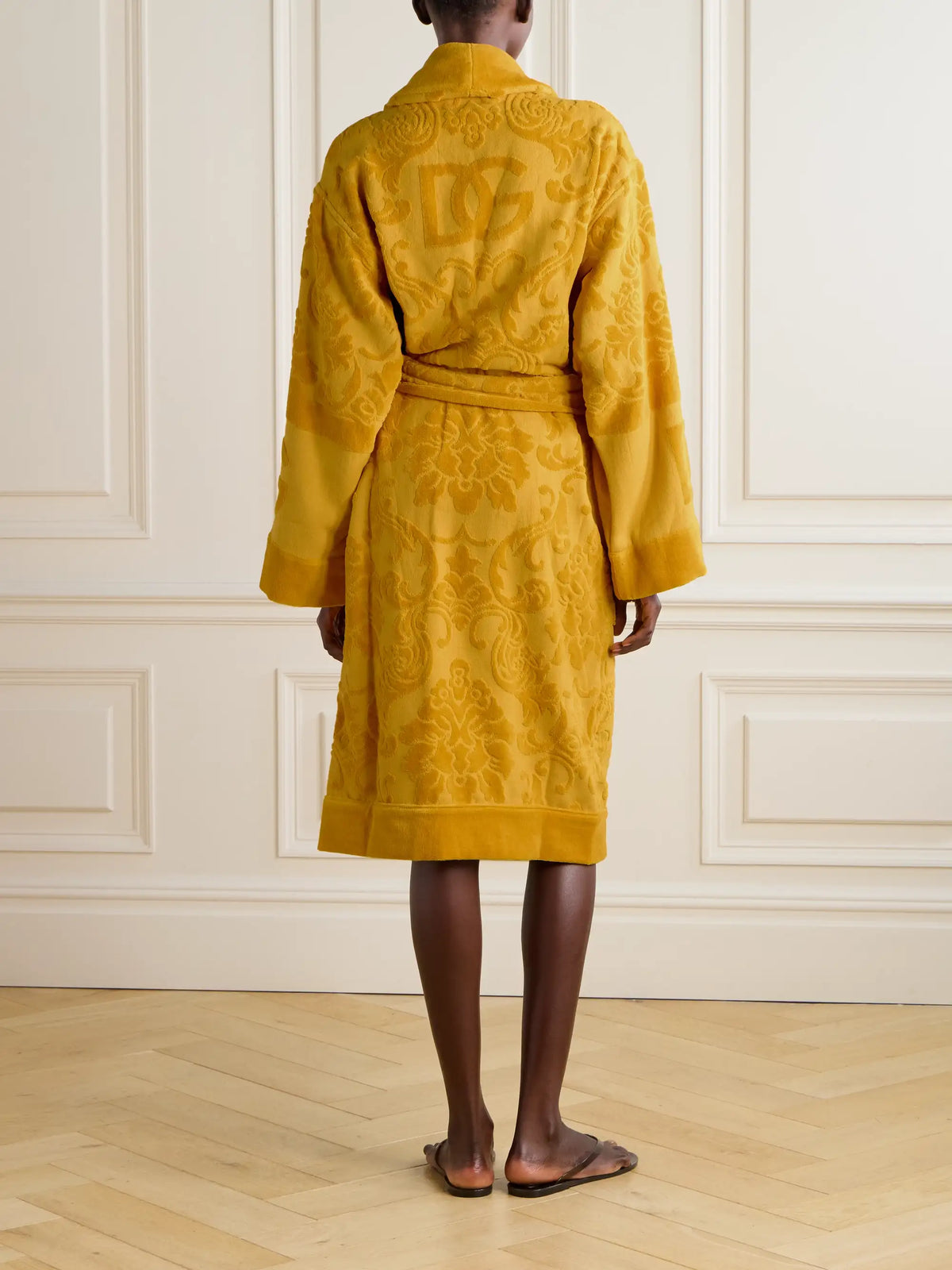 Dolce & Gabbana Cotton-terry Jacquard Robe