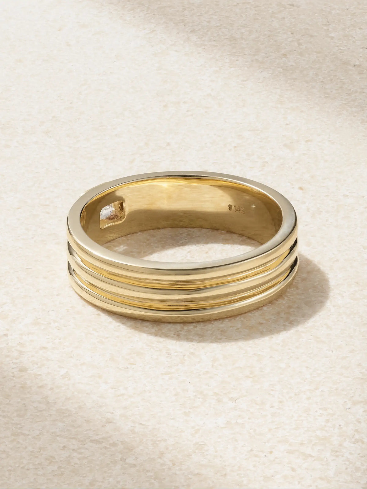 Trio Ridge 14-karat Gold Diamond Ring