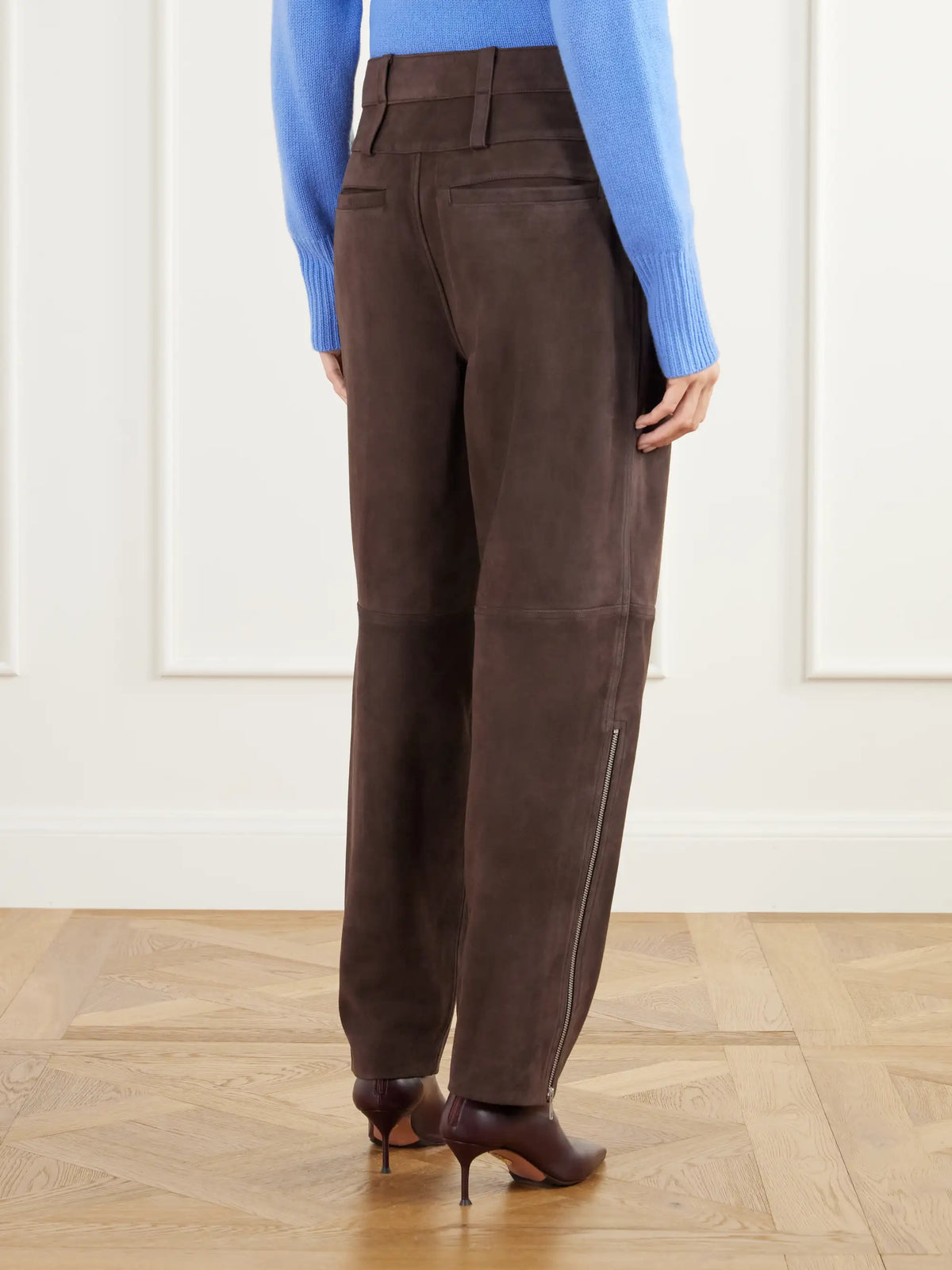 Co Paneled Suede Tapered Pants