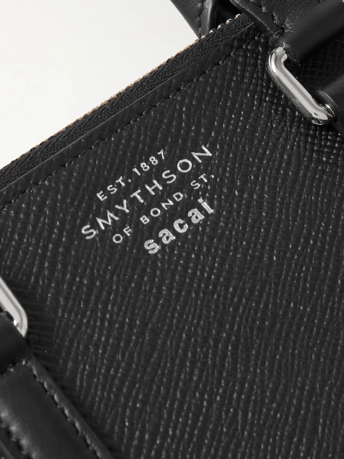 + Sacai Textured-leather Passport Holder