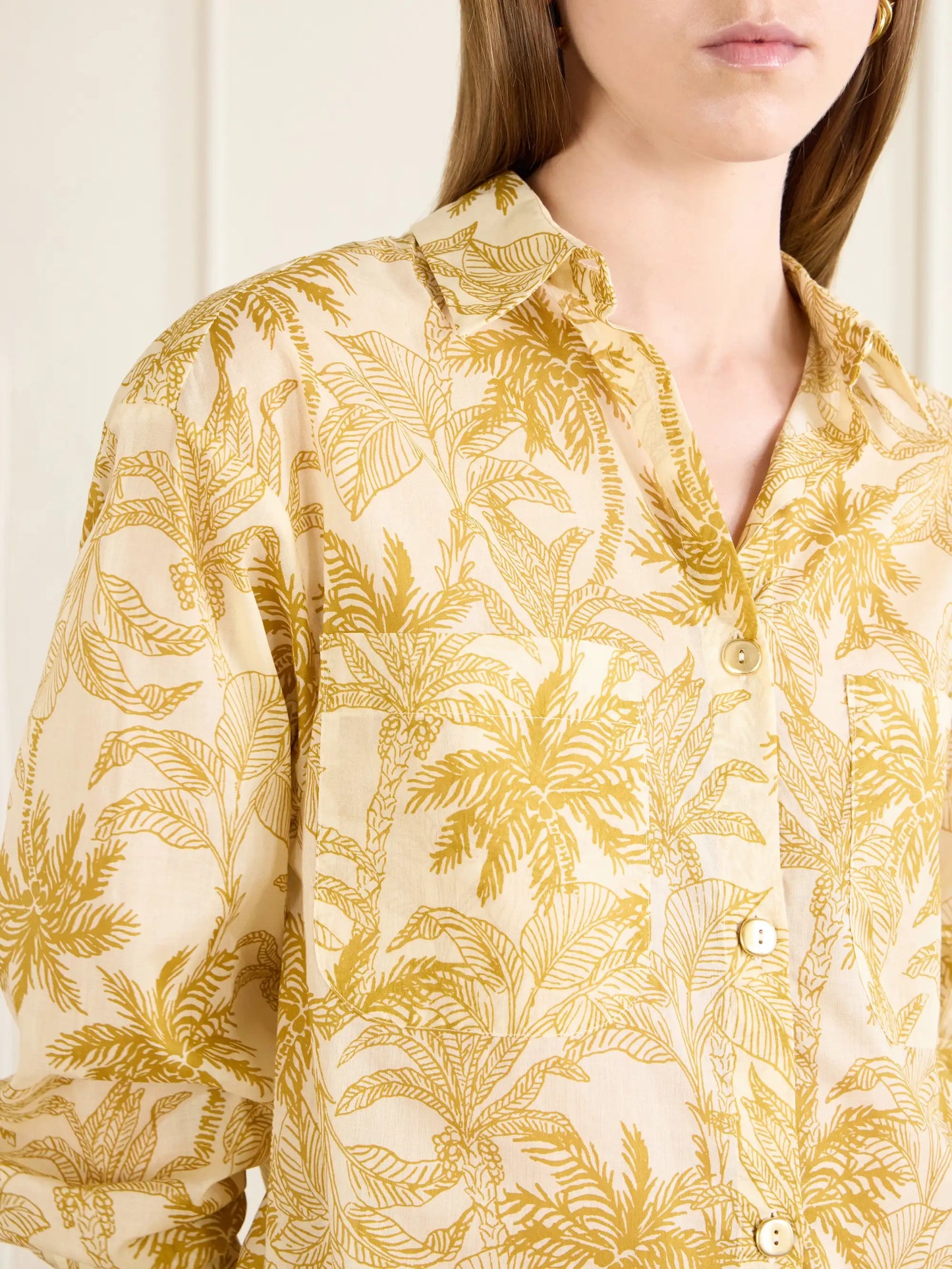 Exotisme Printed Cotton-voile Shirt