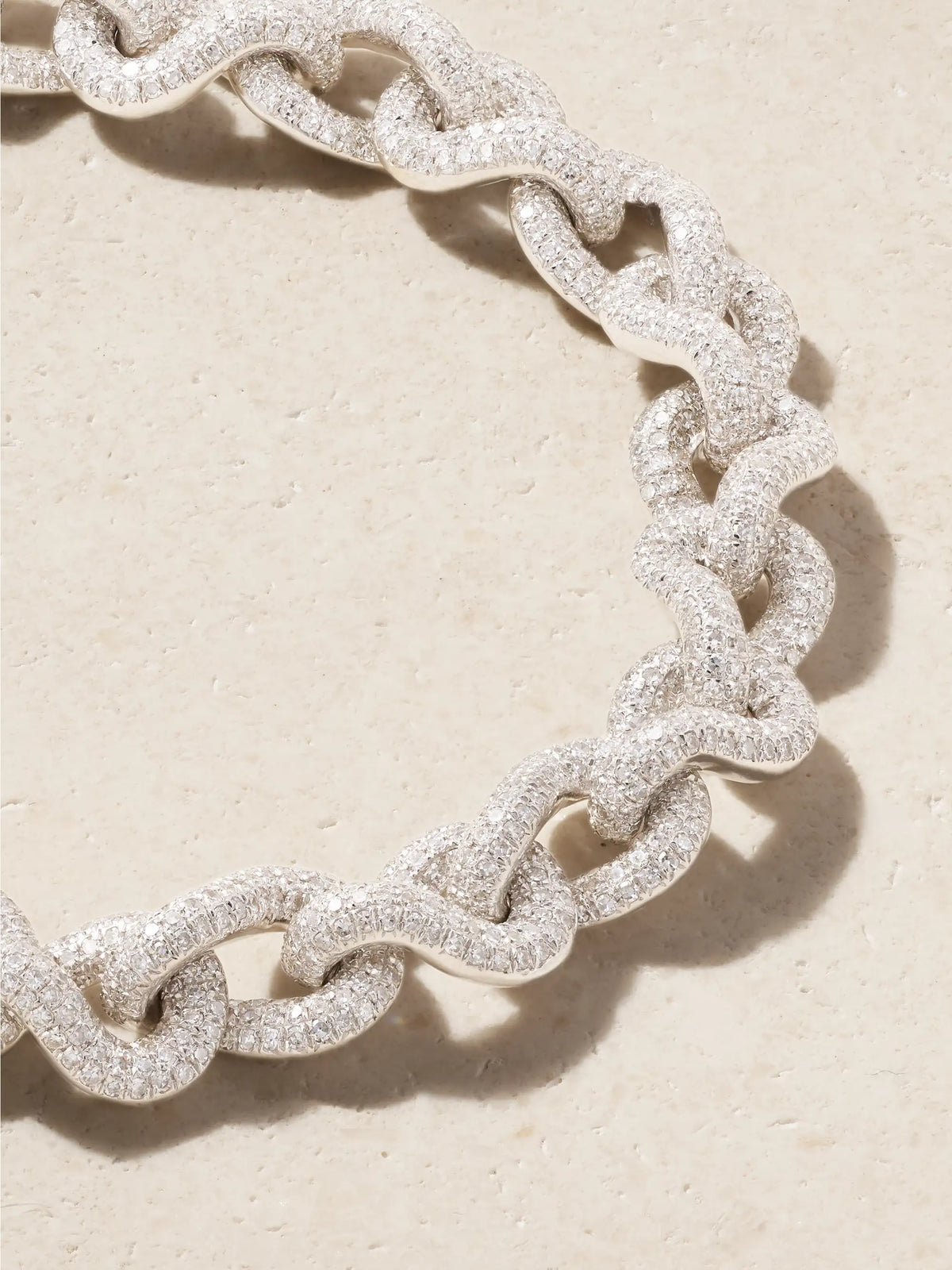 Infinity Link 18-karat White Gold Diamond Bracelet