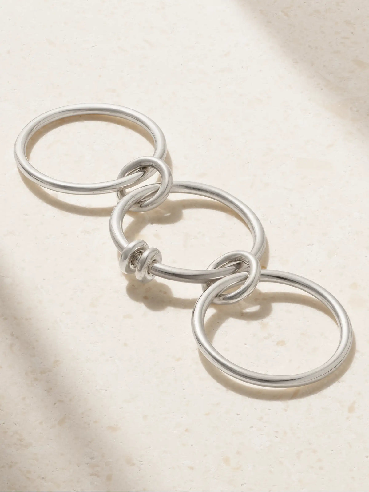 Acacia Set Of Three Sterling Silver Rings