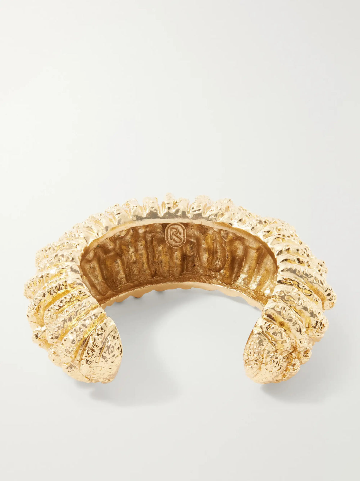 Paola Sighinolfi Bosco Textured Gold-plated Bracelet