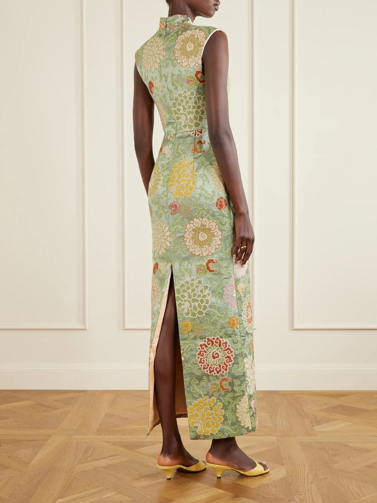 Praga Embroidered Woven Midi Dress