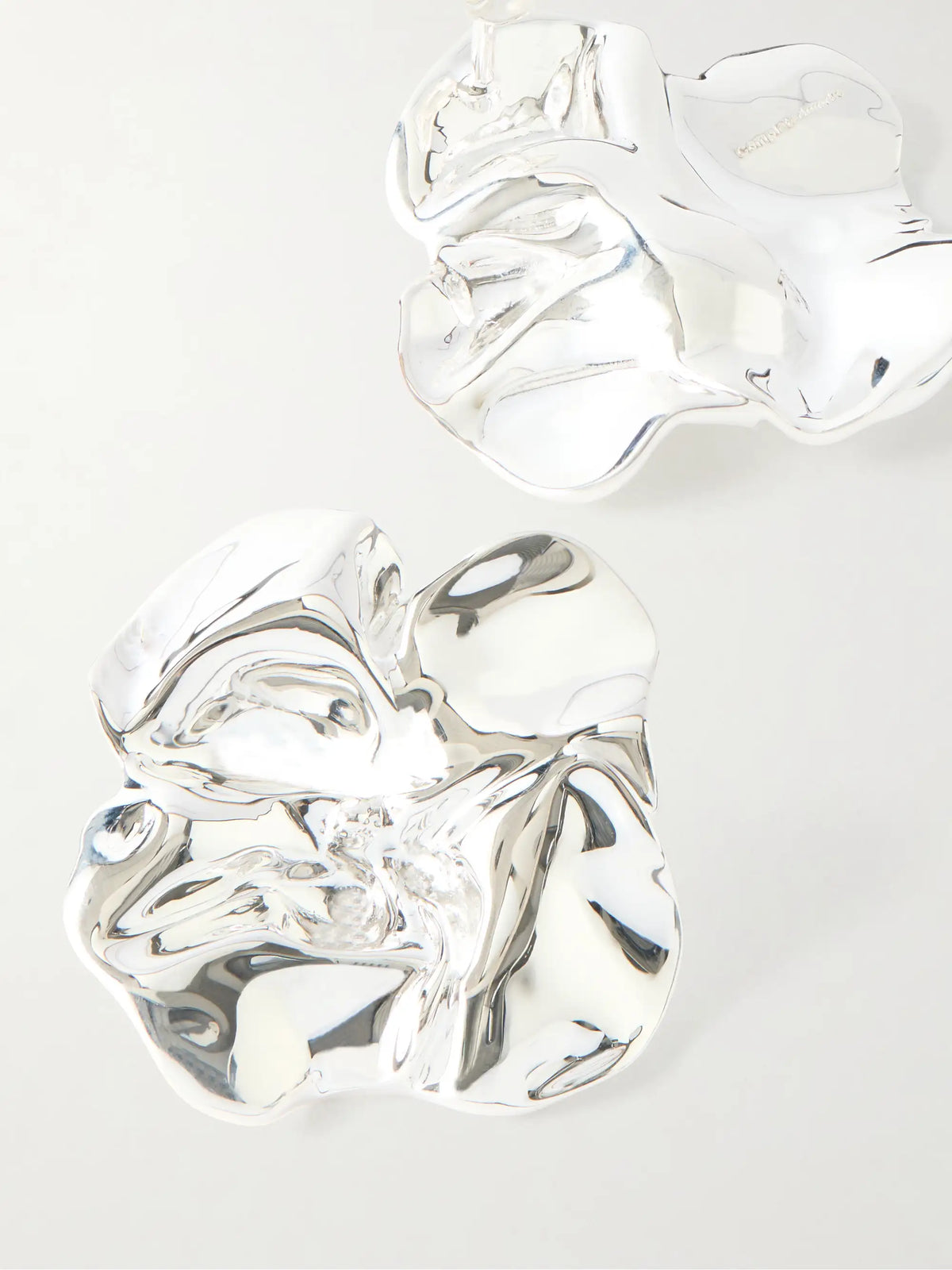 Flower Silver-plated Earrings