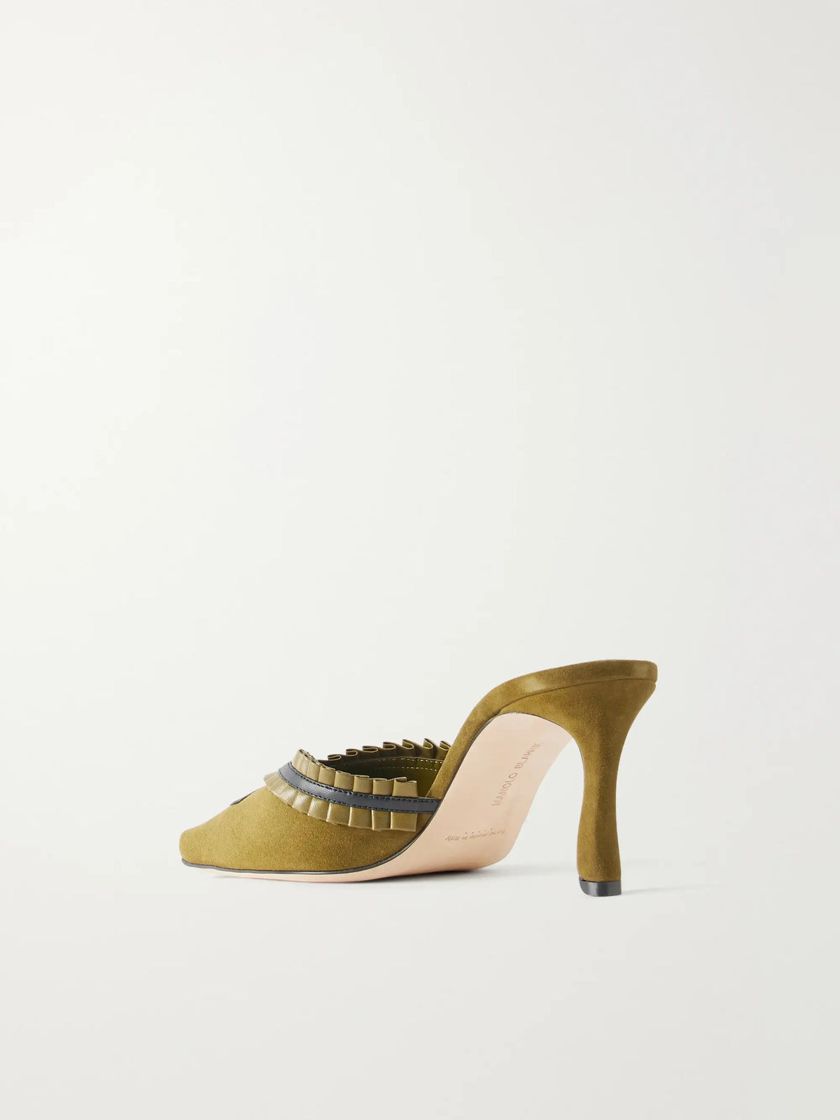 Voluptia 70 Embellished Suede Mules