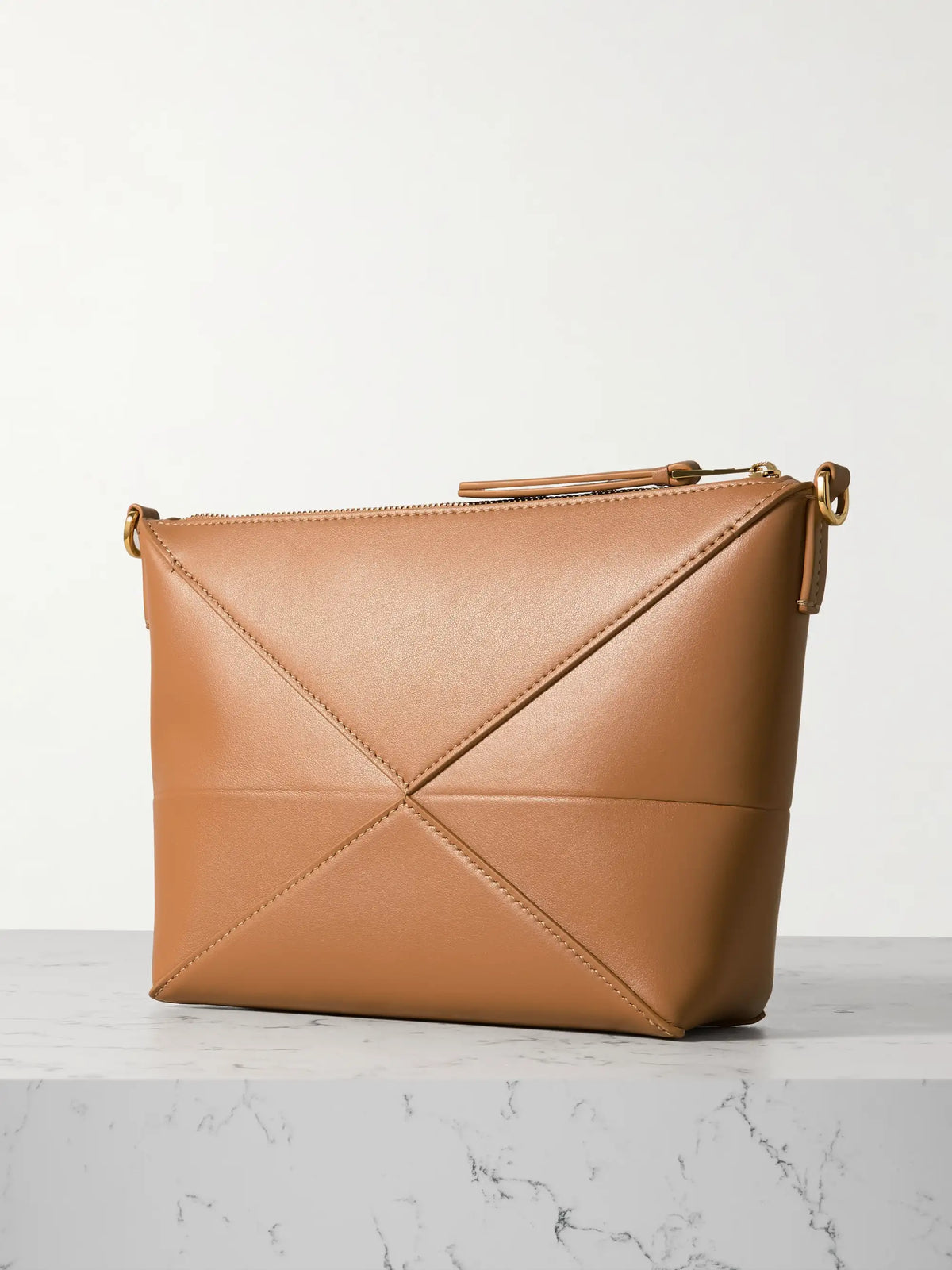 Puzzle Fold Leather Clutch
