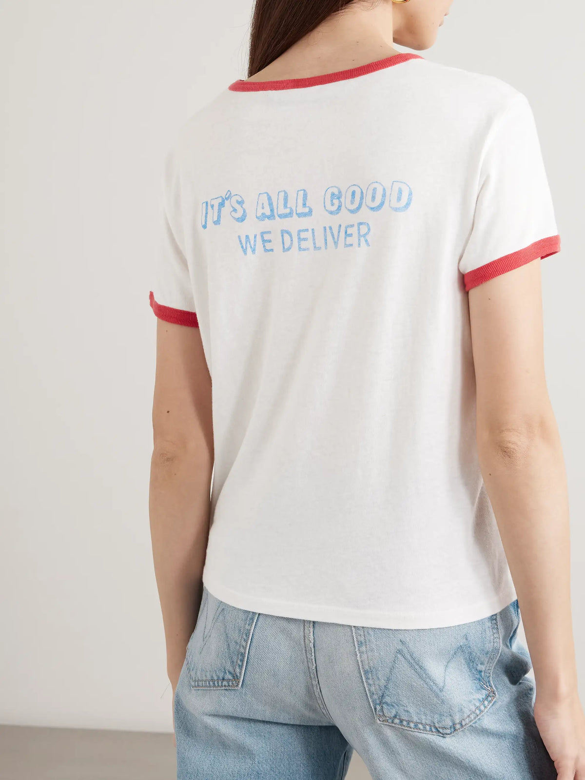 Mother The Lil Goodie Printed Cotton-blend Jersey T-shirt