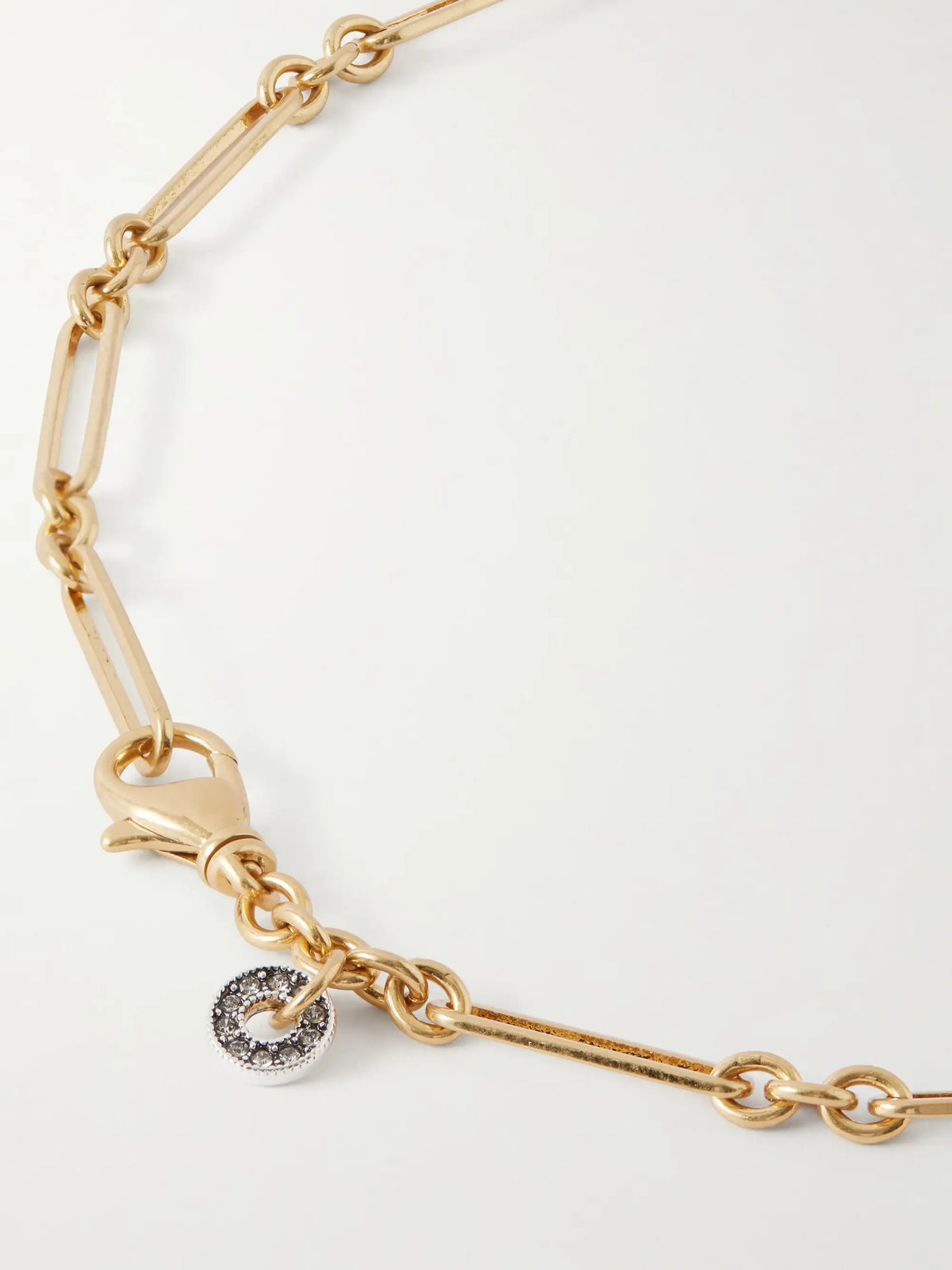 Figura M Gold-plated Enamel Necklace