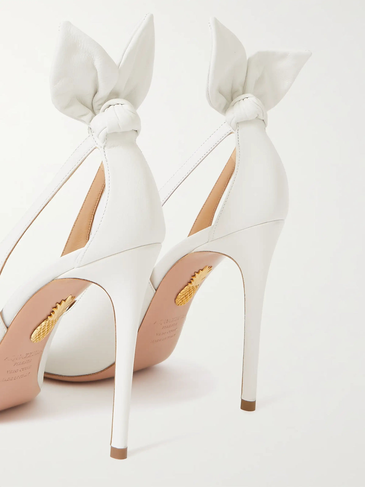 Bow Tie 105 Cutout Leather Pumps
