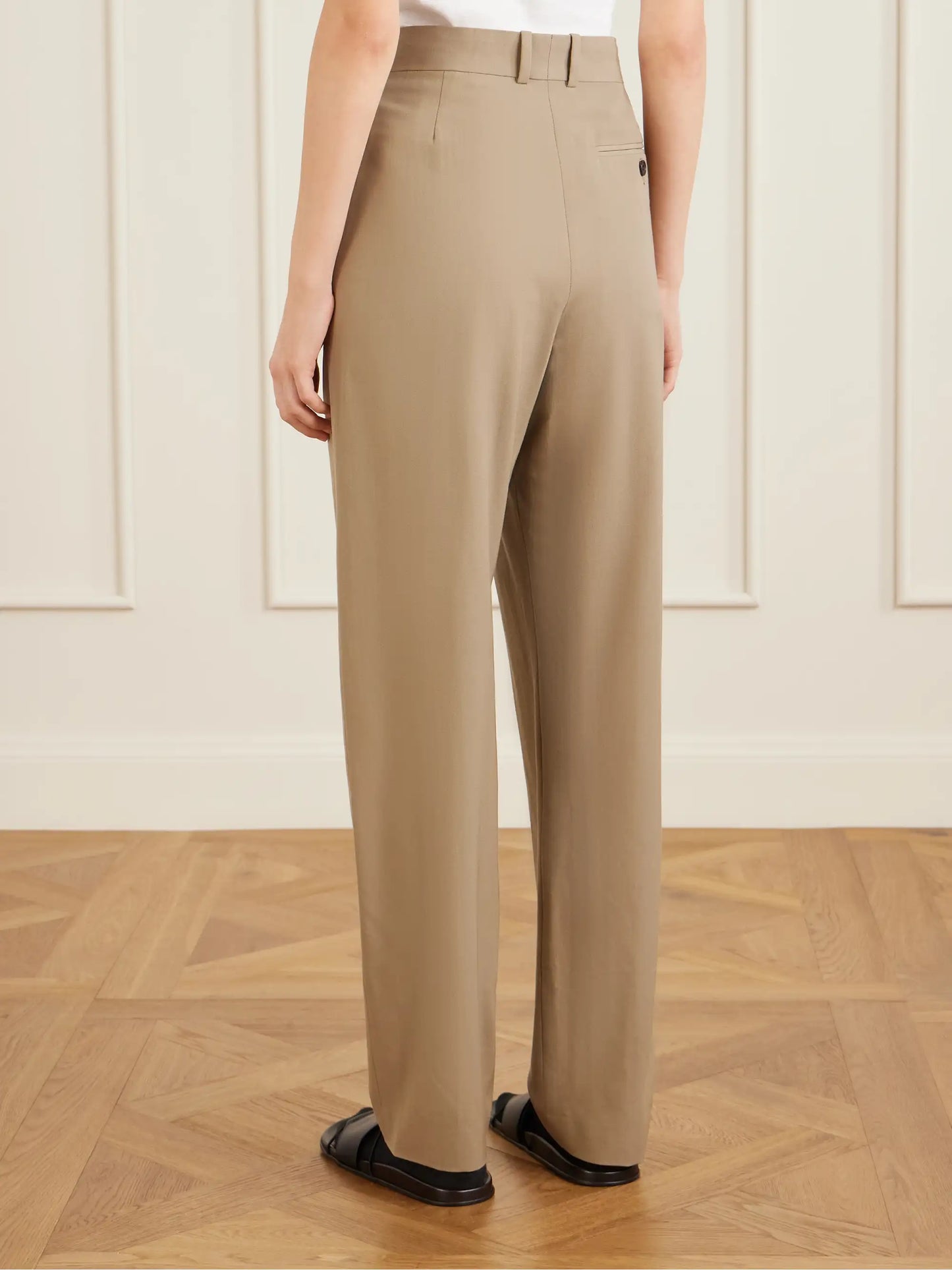 Gianni Pleated Wool Pants