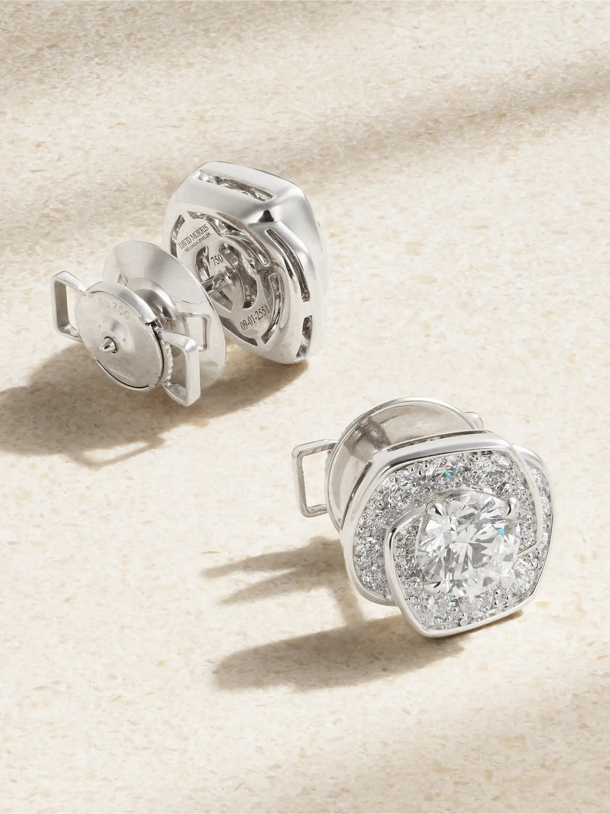 Frozen Kiss 18-karat White Gold Diamond Earrings