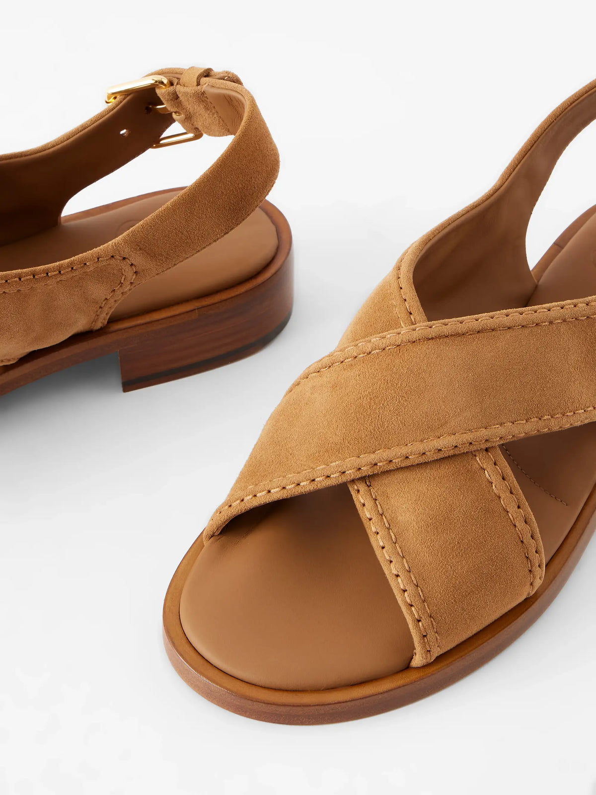 Sondra Suede Flat Sandals
