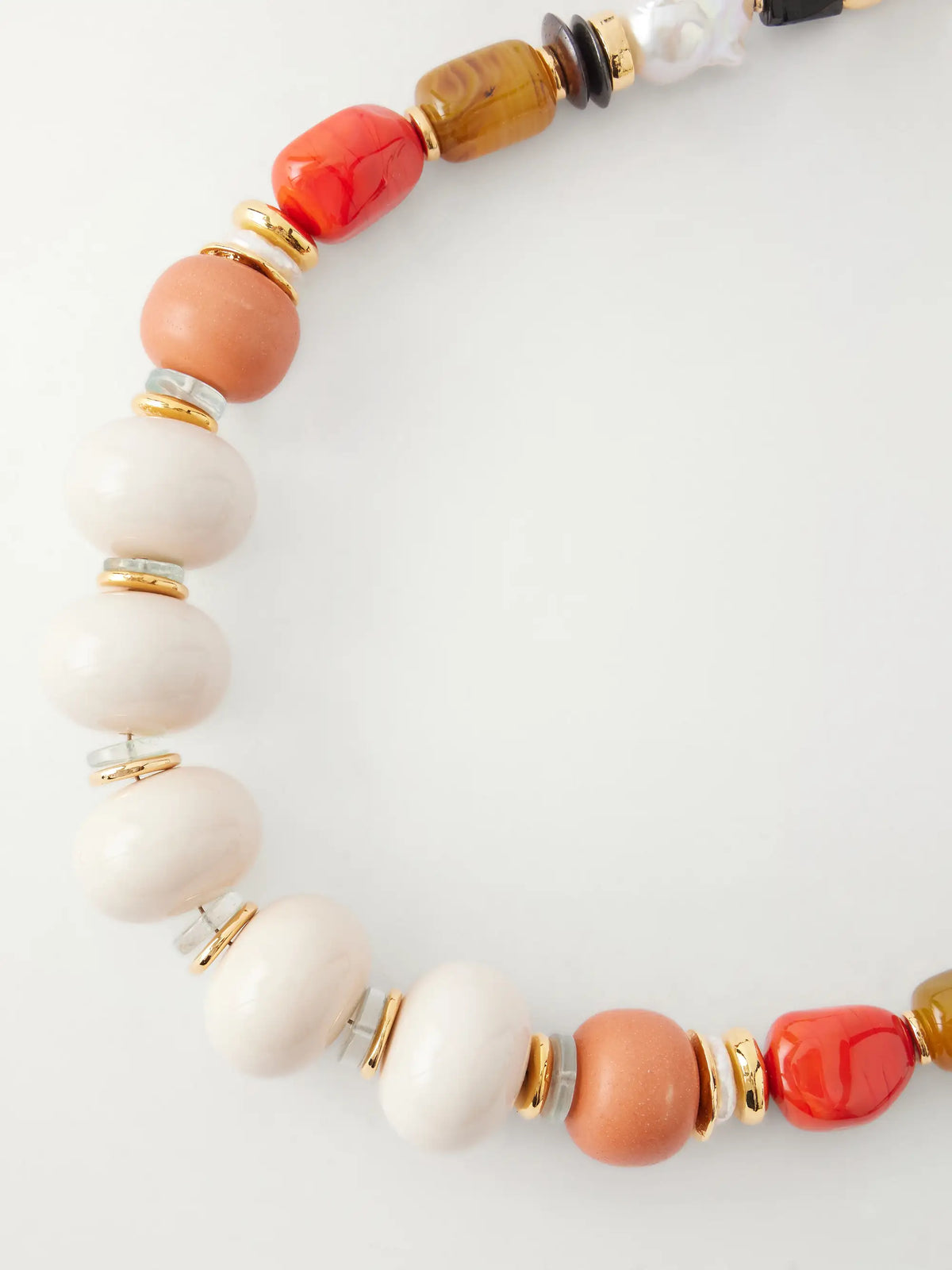 Ilios Gold-plated Multi-stone Necklace